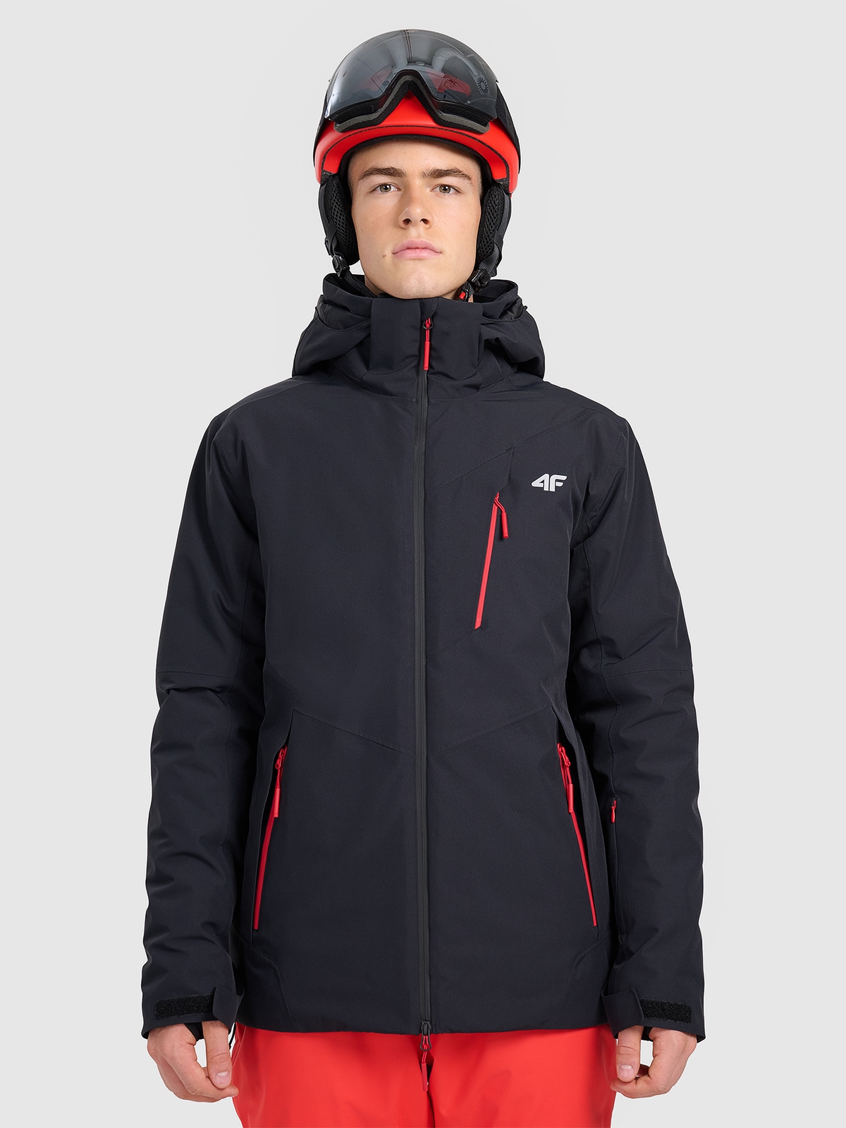 4F Kurtka narciarska membrana 10000 męska - czarna XL