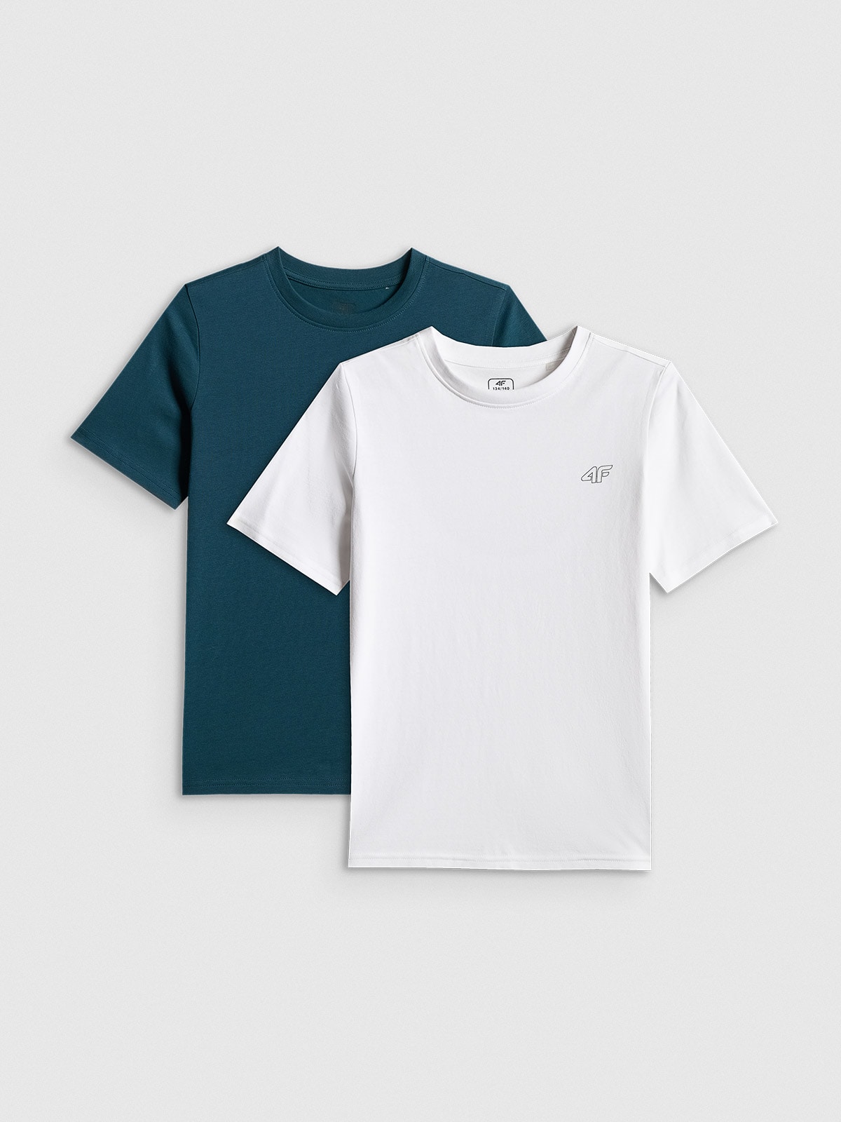 4F T-shirt gładki (2-pack) chłopięcy - multikolor 146/152 (10-12 lat)