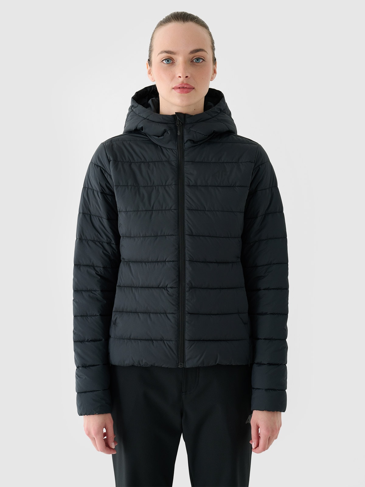 4F Kurtka puchowa z wypełnieniem z recyklingu damska - czarna XXL