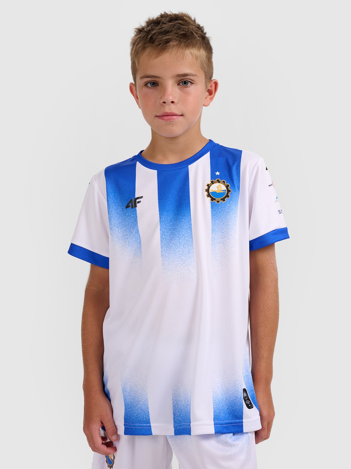 4F Koszulka klubowa domowa z sezonu 2025/26 dziecięca 4F x Stal Mielec - biała 122/128 (6-8 lat)