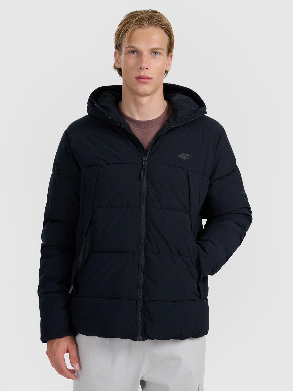 4F Kurtka puchowa z wypełnieniem syntetycznym męska - czarna L