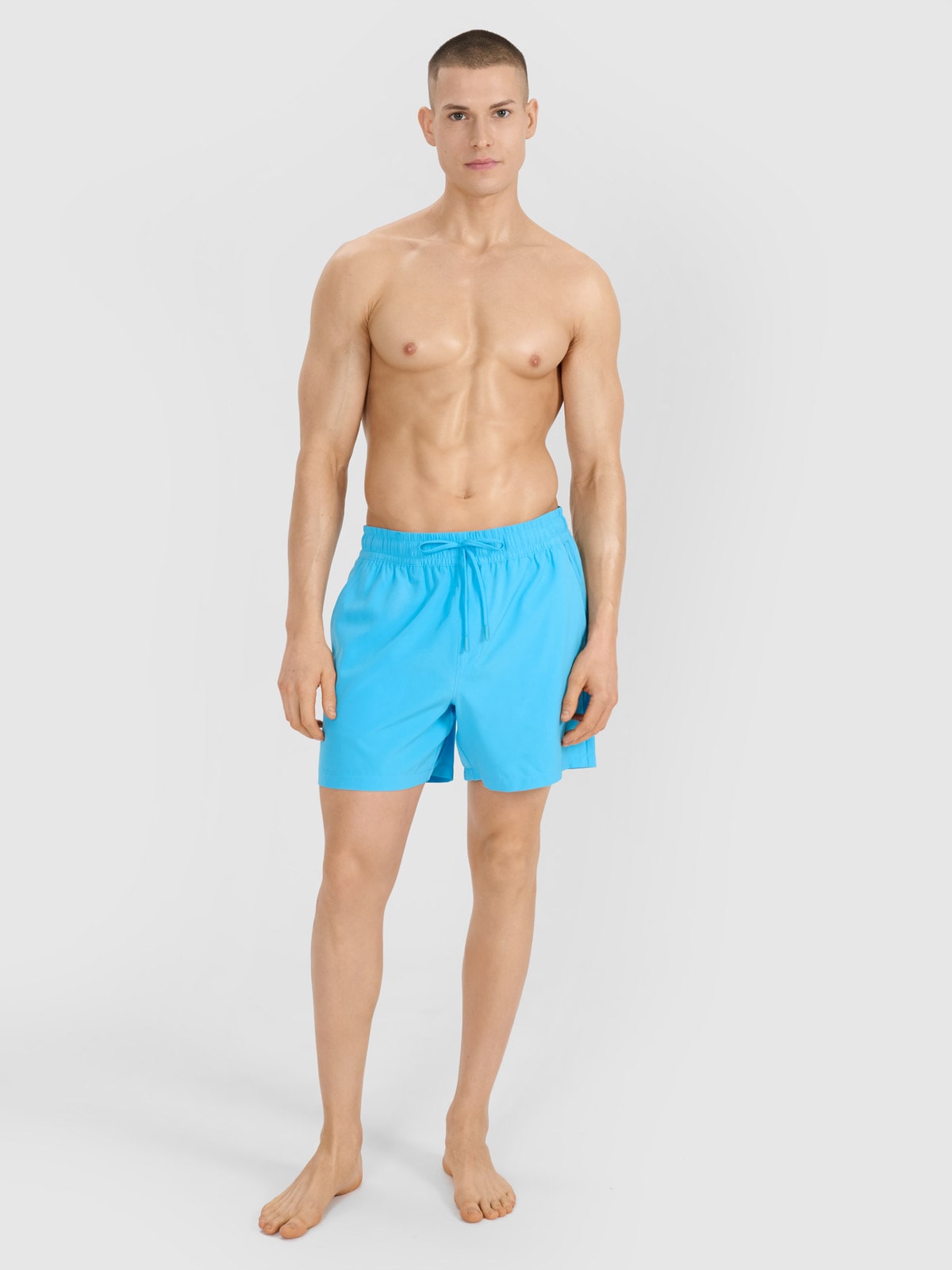 4F Spodenki plażowe męskie - turkusowe XXL