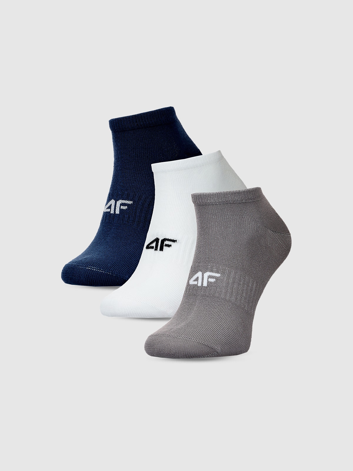 4F Skarpetki casual przed kostkę (3-pack) męskie - multikolor 43-46
