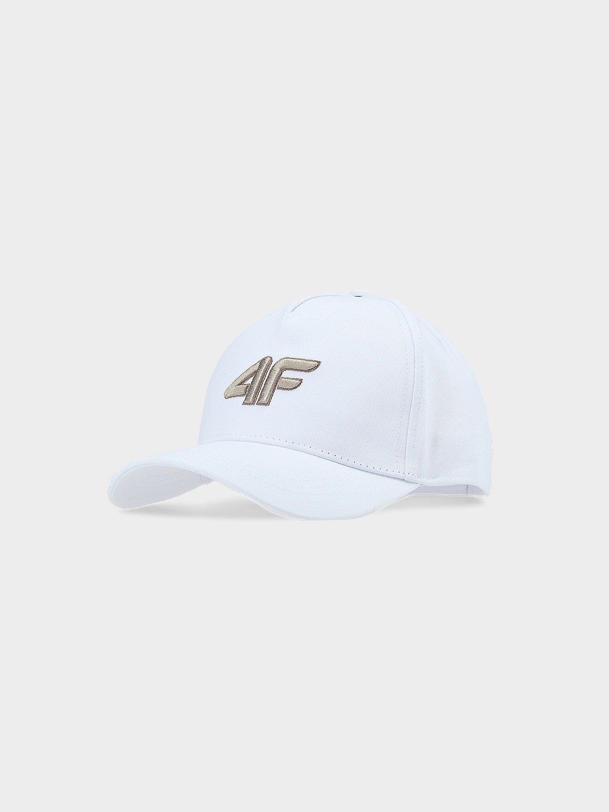 4F Czapka z daszkiem strapback dziecięca - biała Uniwersalny