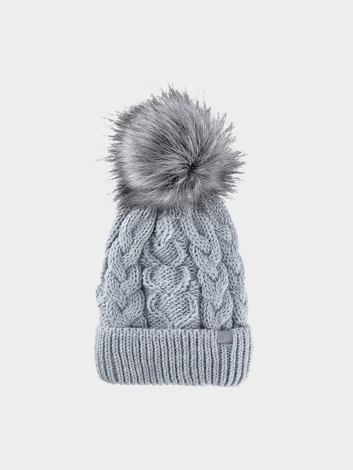 4F Czapka zimowa dziewczęca - niebieska Uniwersalny