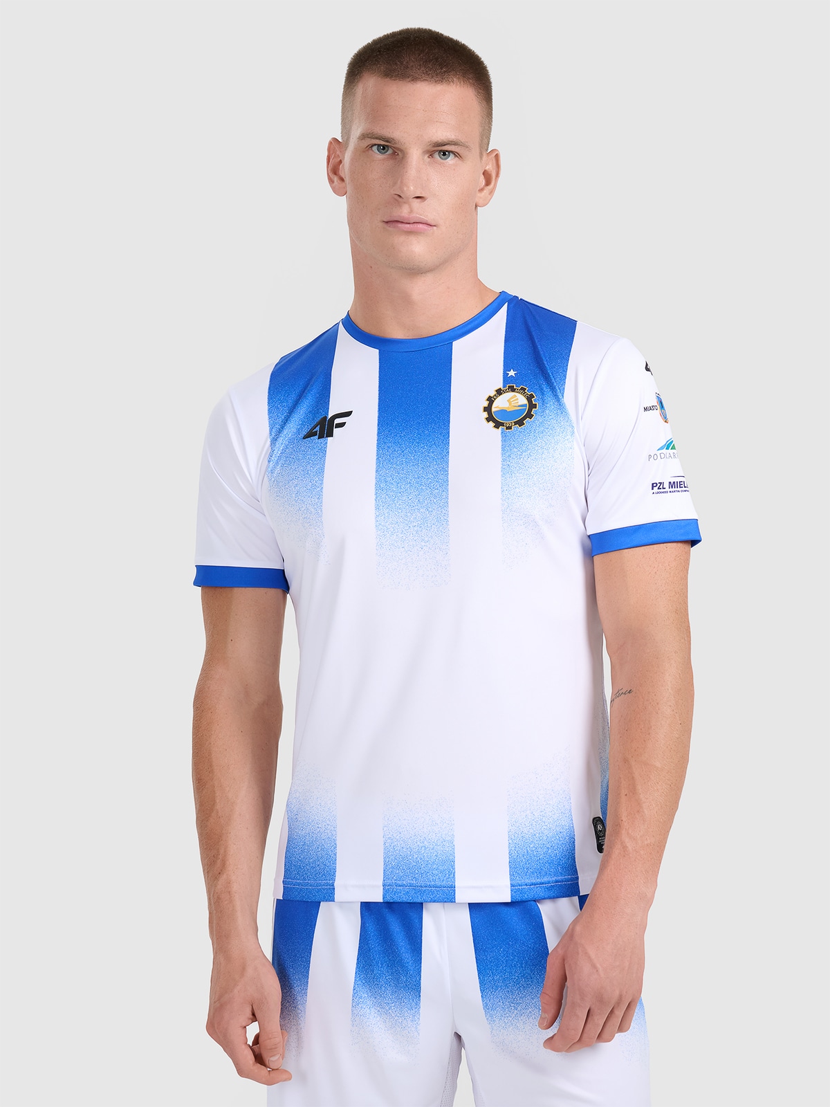 4F Koszulka klubowa domowa z sezonu 2025/26 męska 4F x Stal Mielec - biała L