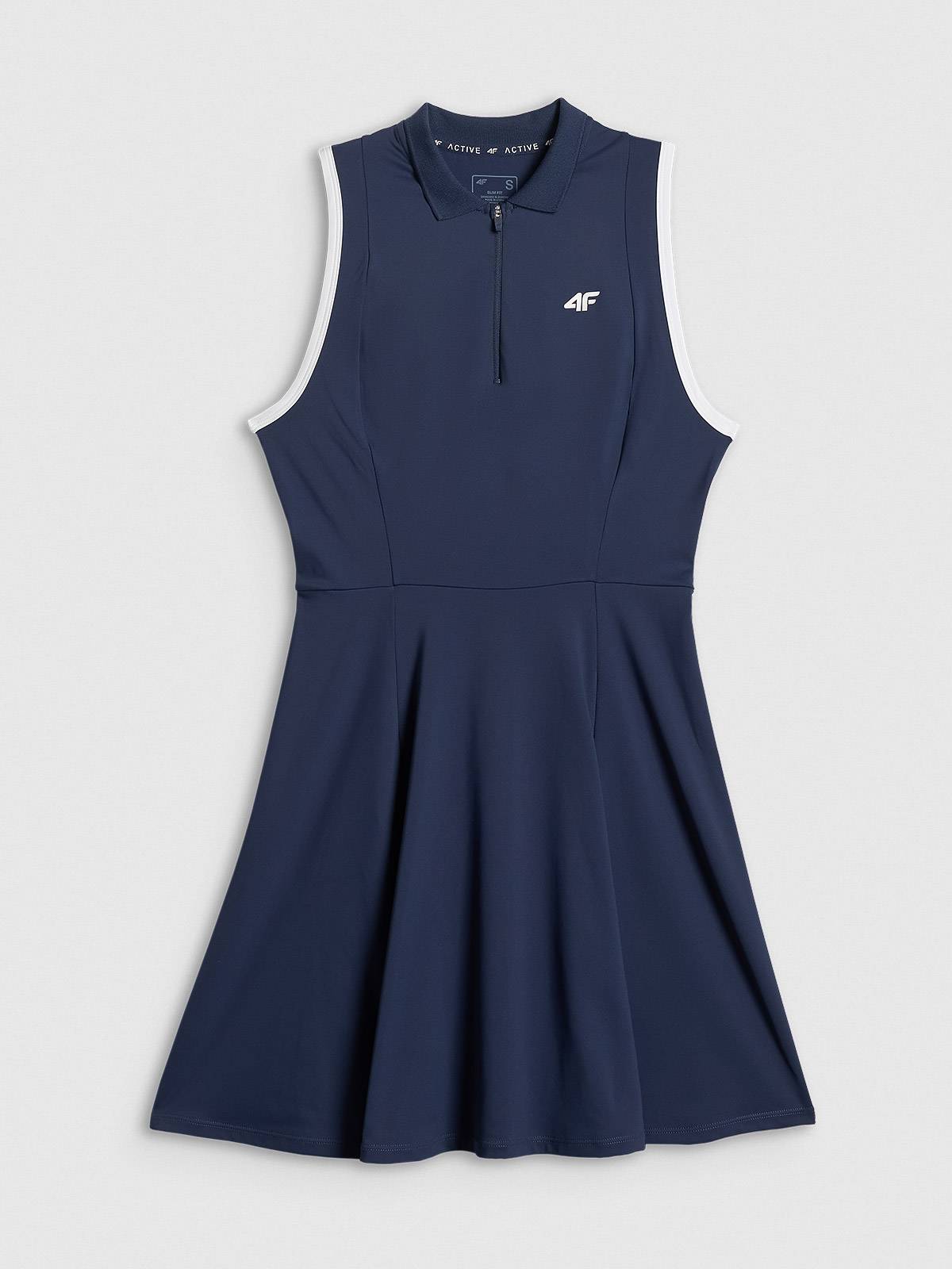 4F Sukienka tenisowa damska - granatowa M