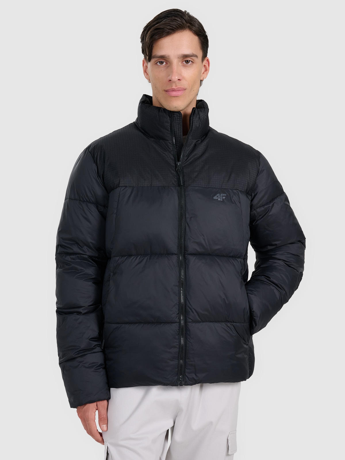 4F Kurtka puchowa z wypełnieniem syntetycznym męska - czarna XL