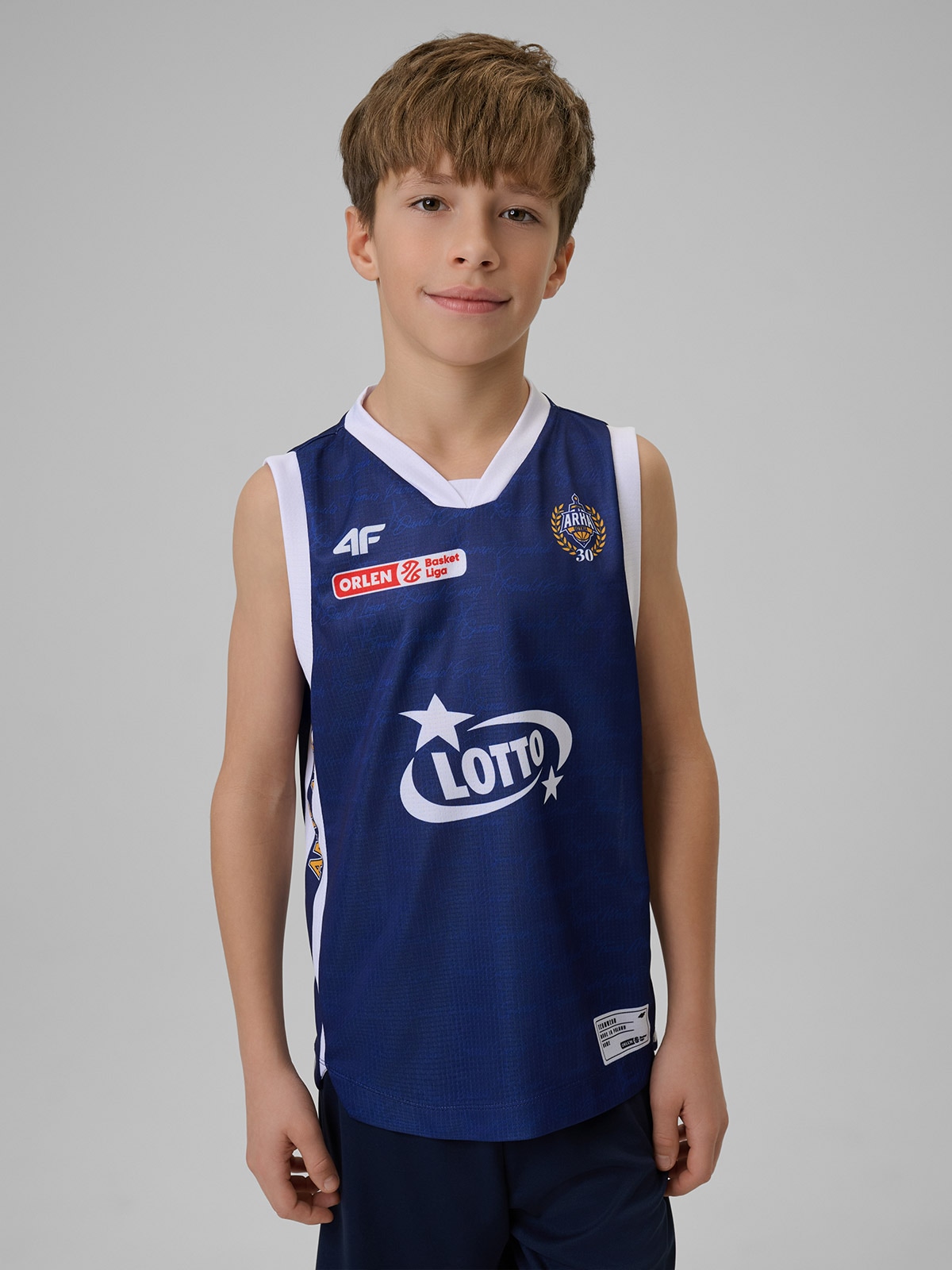 4F Koszulka meczowa replika wyjazdowa z sezonu 2025/26 dziecięca 4F x Arka Gdynia - granatowa 146/152 (10-12 lat)