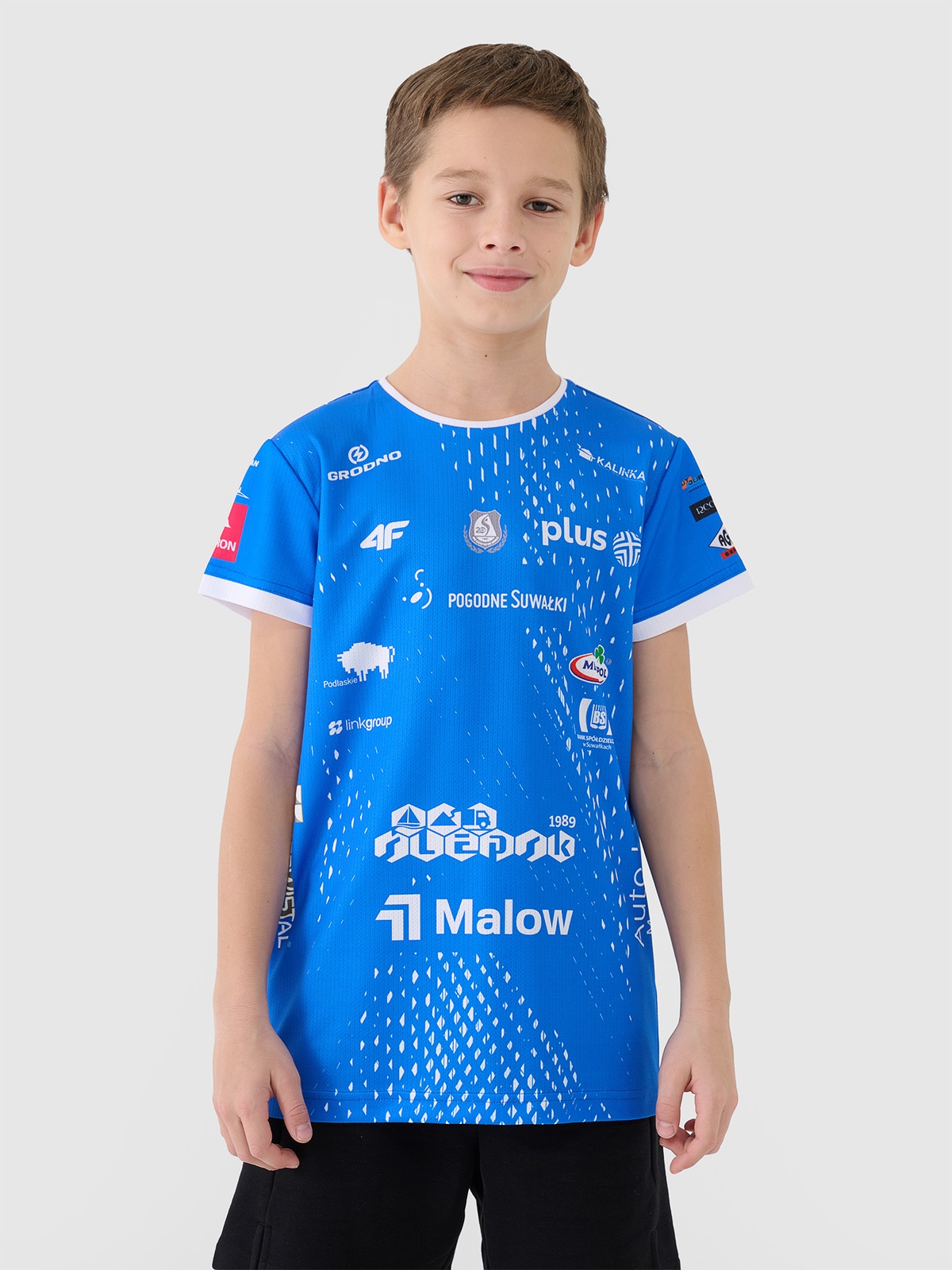 4F Koszulka meczowa replika wyjazdowa z sezonu 2024/2025 dziecięca 4F x Ślepsk Malow Suwałki - multikolor 98/104
