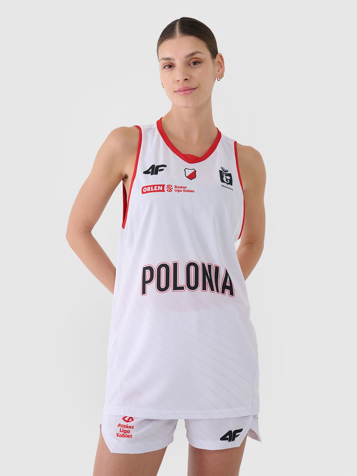 4F Koszulka meczowa replika domowa z sezonu 2024/25 damska 4F x Polonia Warszawa - multikolor XL