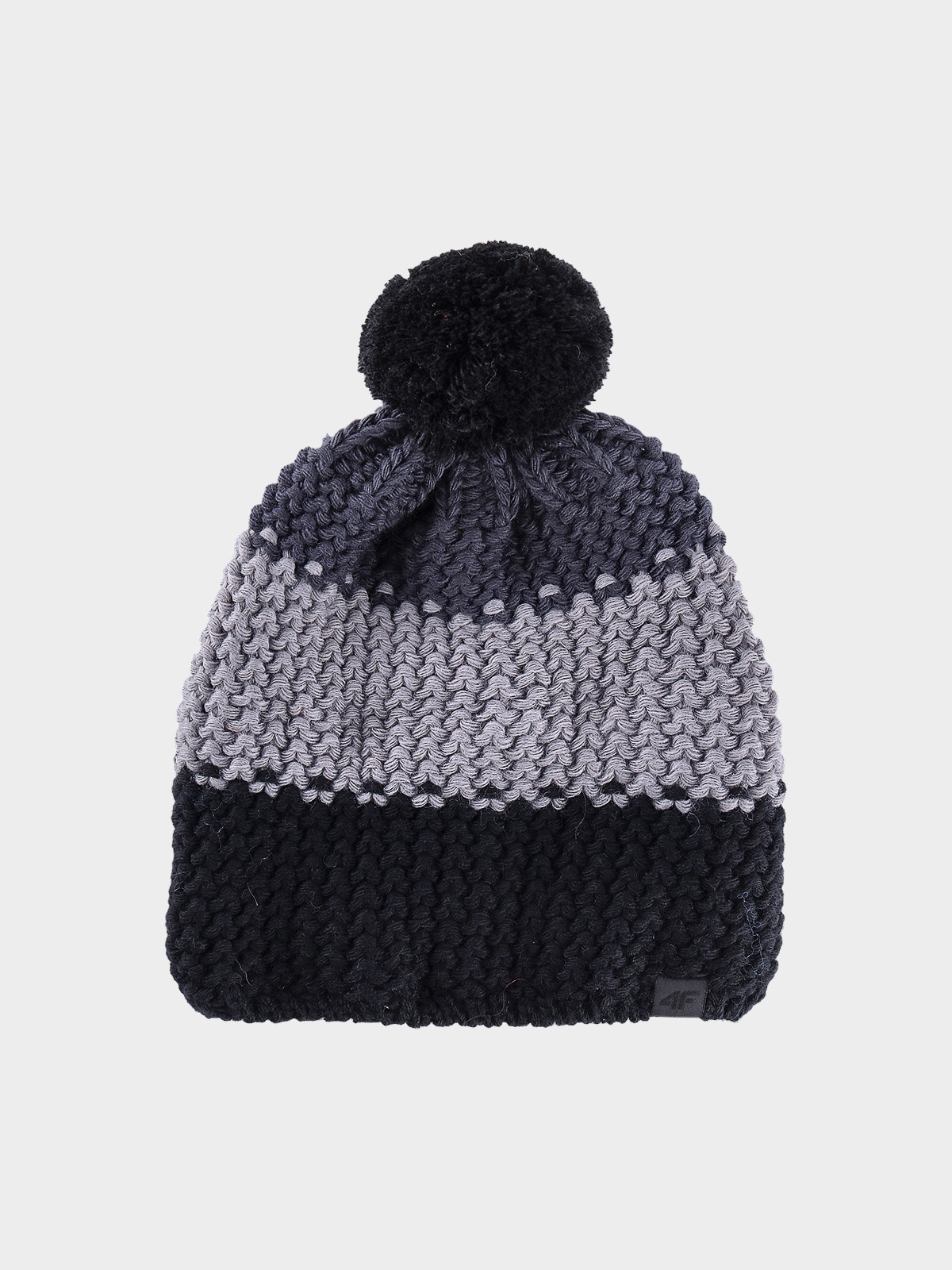 4F Czapka zimowa chłopięca - czarna Uniwersalny