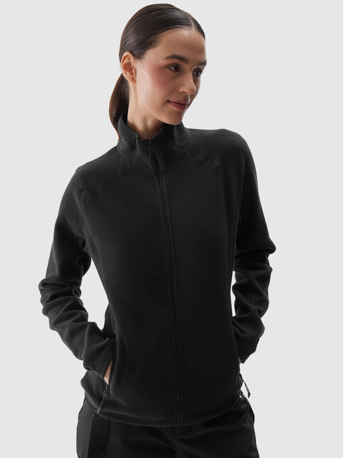 4F Polar ze stójką Polartec regular damski - czarny L