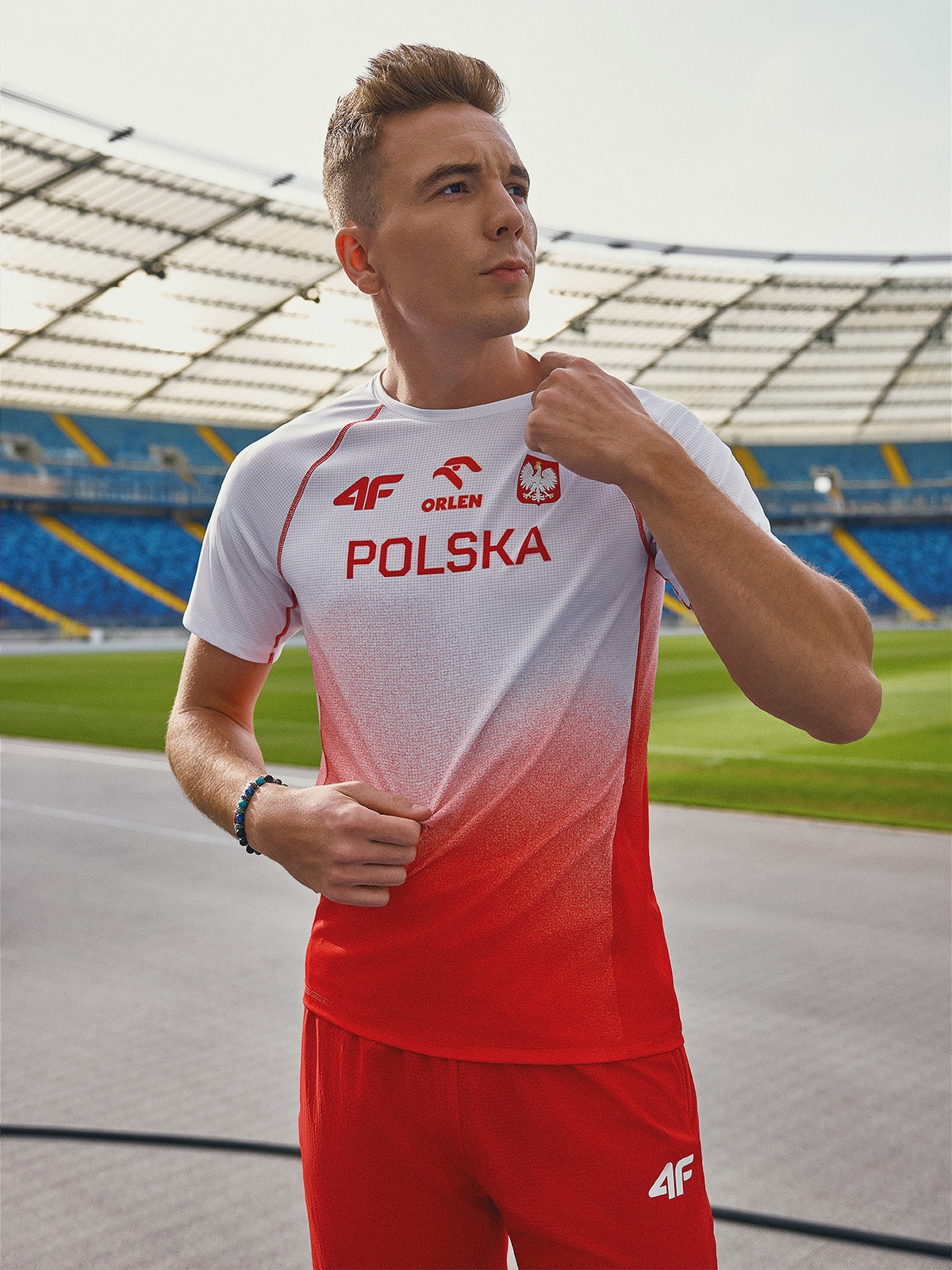 4F Koszulka reprezentacji Polski replika męska 4F x PZLA - czerwona M