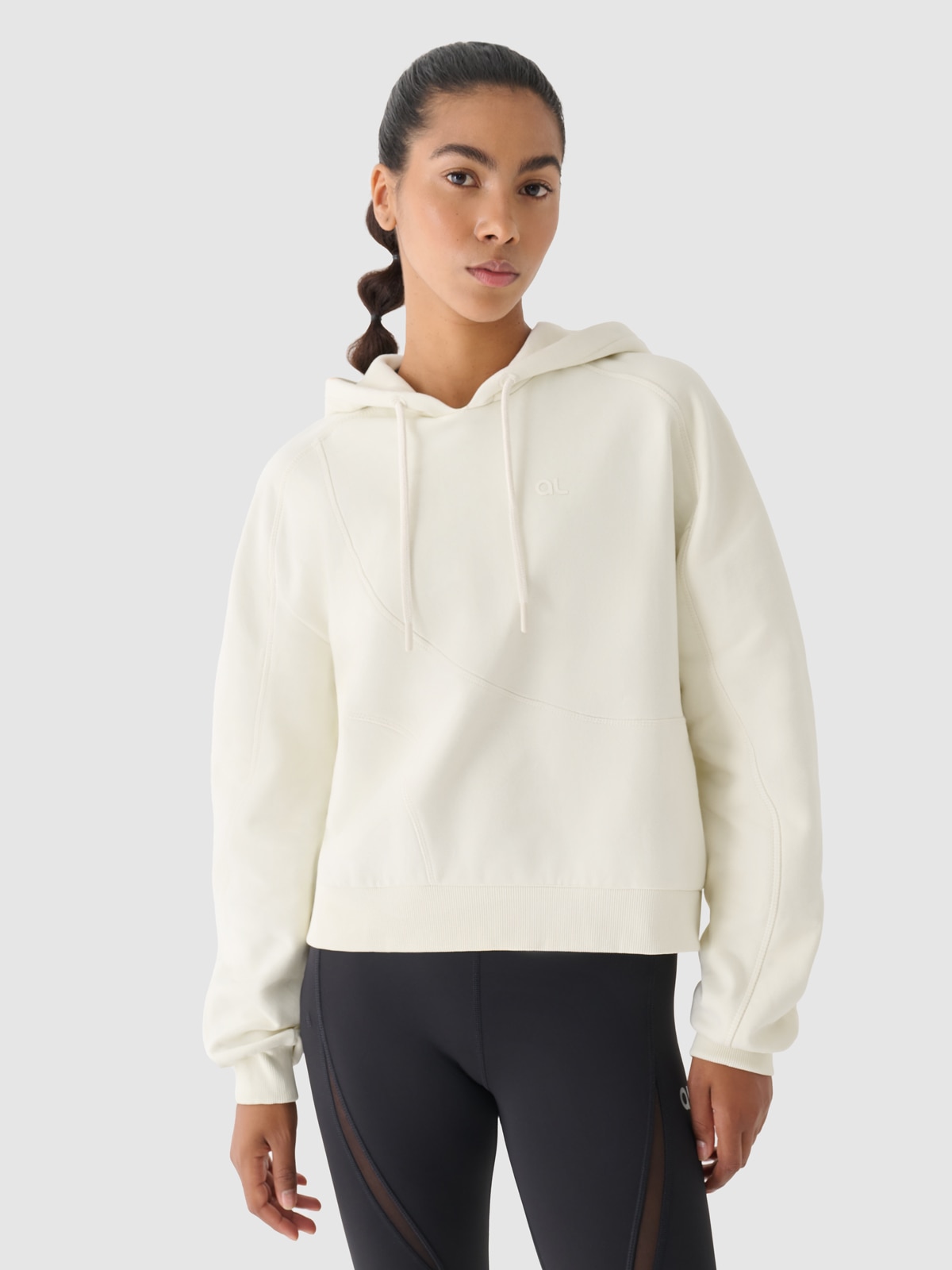 4F Bluza dresowa z kapturem damska 4F x Anna Lewandowska - biała L