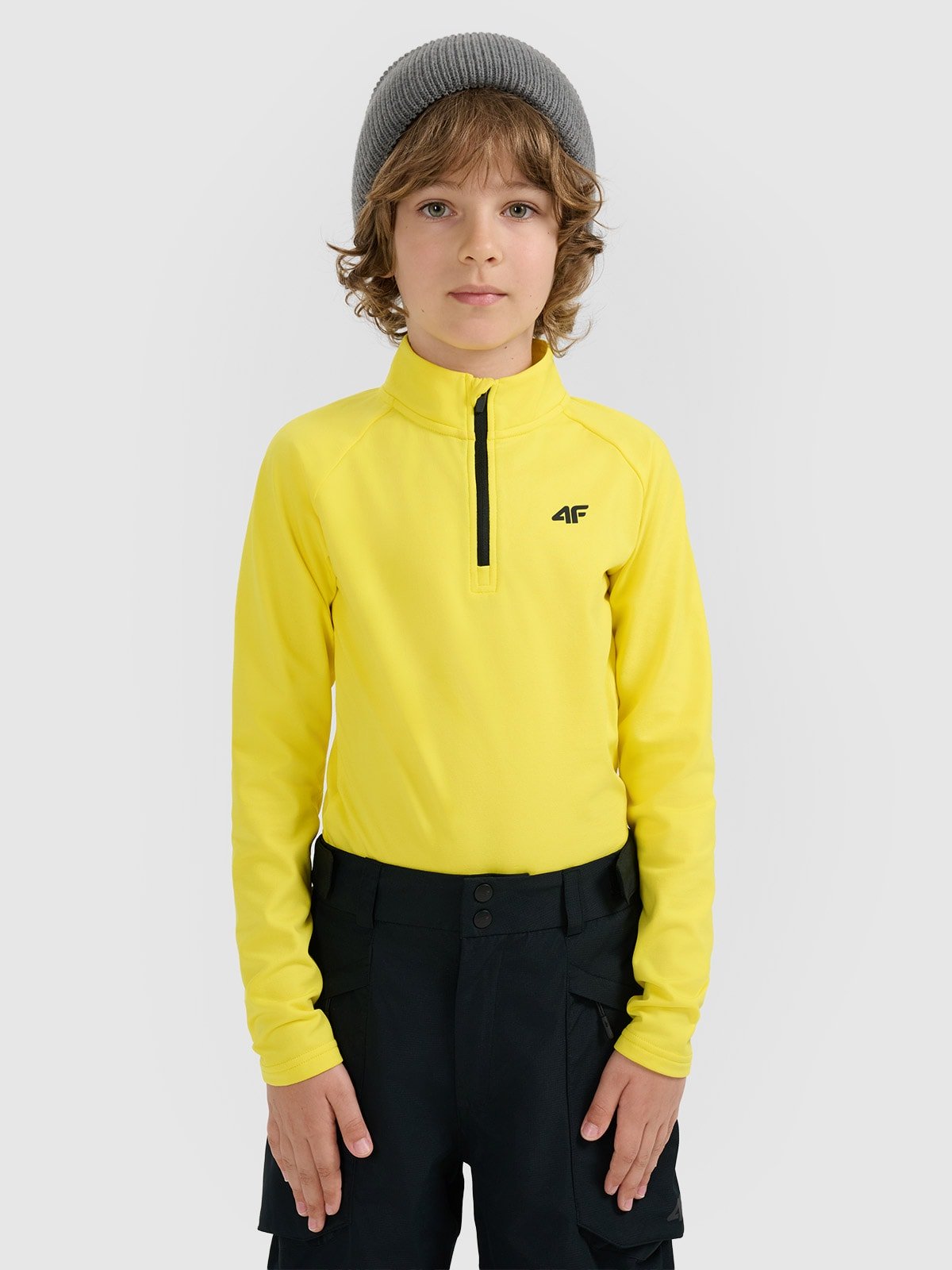 4F Bielizna termiczna ocieplana (góra) dziecięca - żółta 158/164 (12-14 lat)