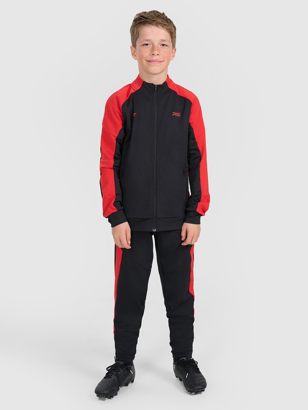 4F Spodnie sportowe dziecięce 4F JUNIOR x Robert Lewandowski - czarne 158/164 (12-14 lat)