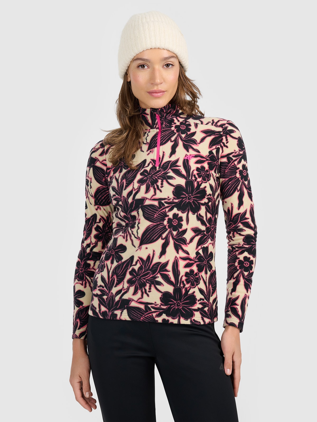 4F Bielizna termiczna polarowa (góra) damska - multikolor XL