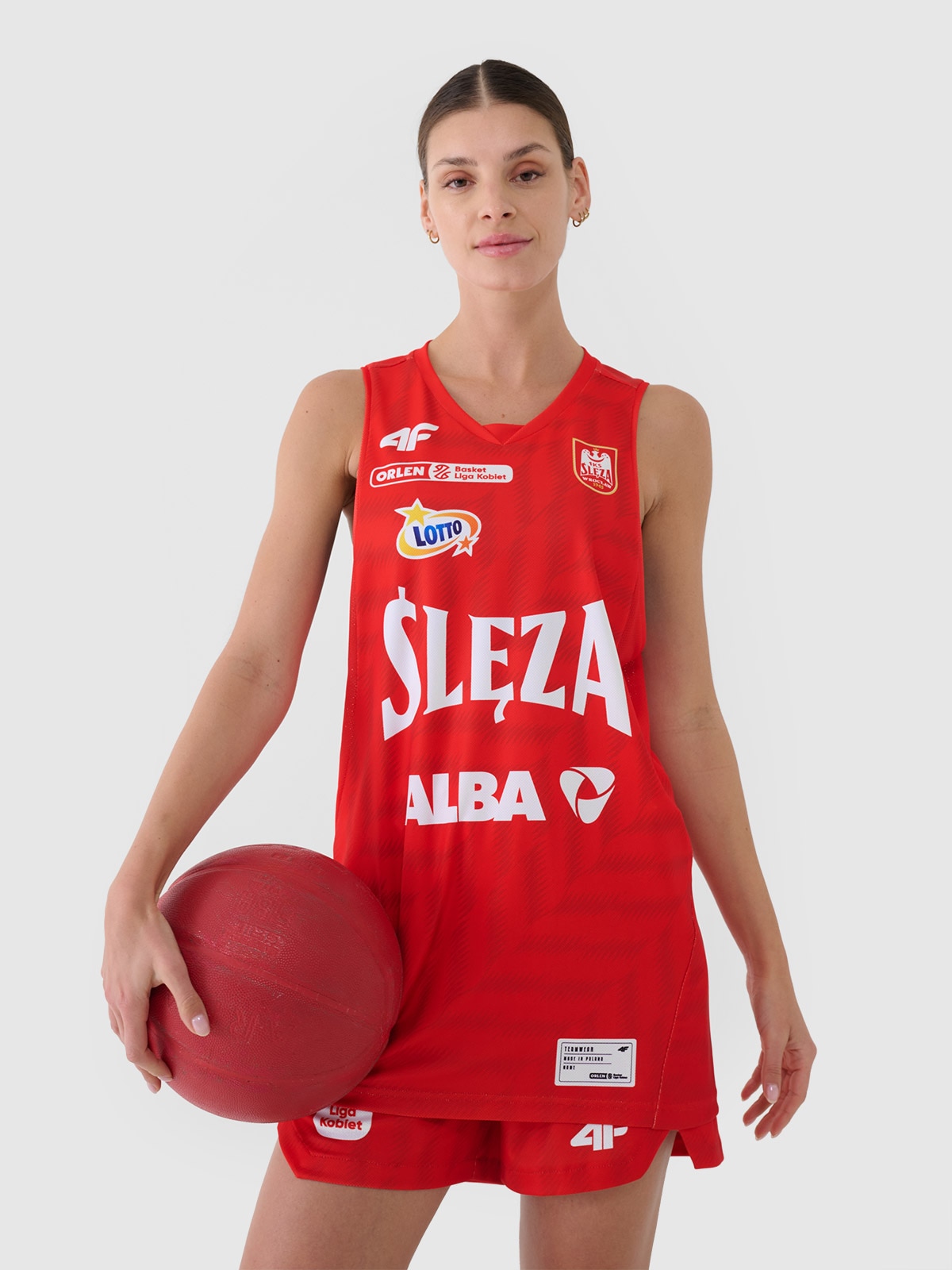 4F Koszulka meczowa replika wyjazdowa z sezonu 2024/25 damska 4F x Ślęza Wrocław - multikolor M