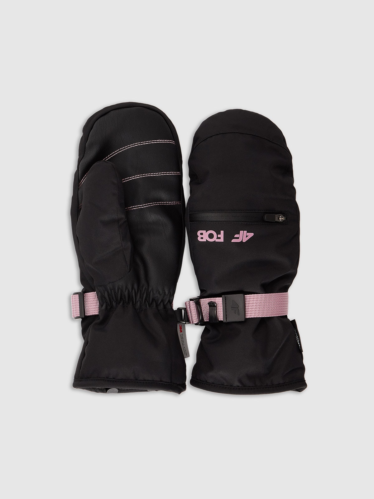 4F Rękawiczki snowboardowe Thinsulate membrana 10000 damskie - czarne S