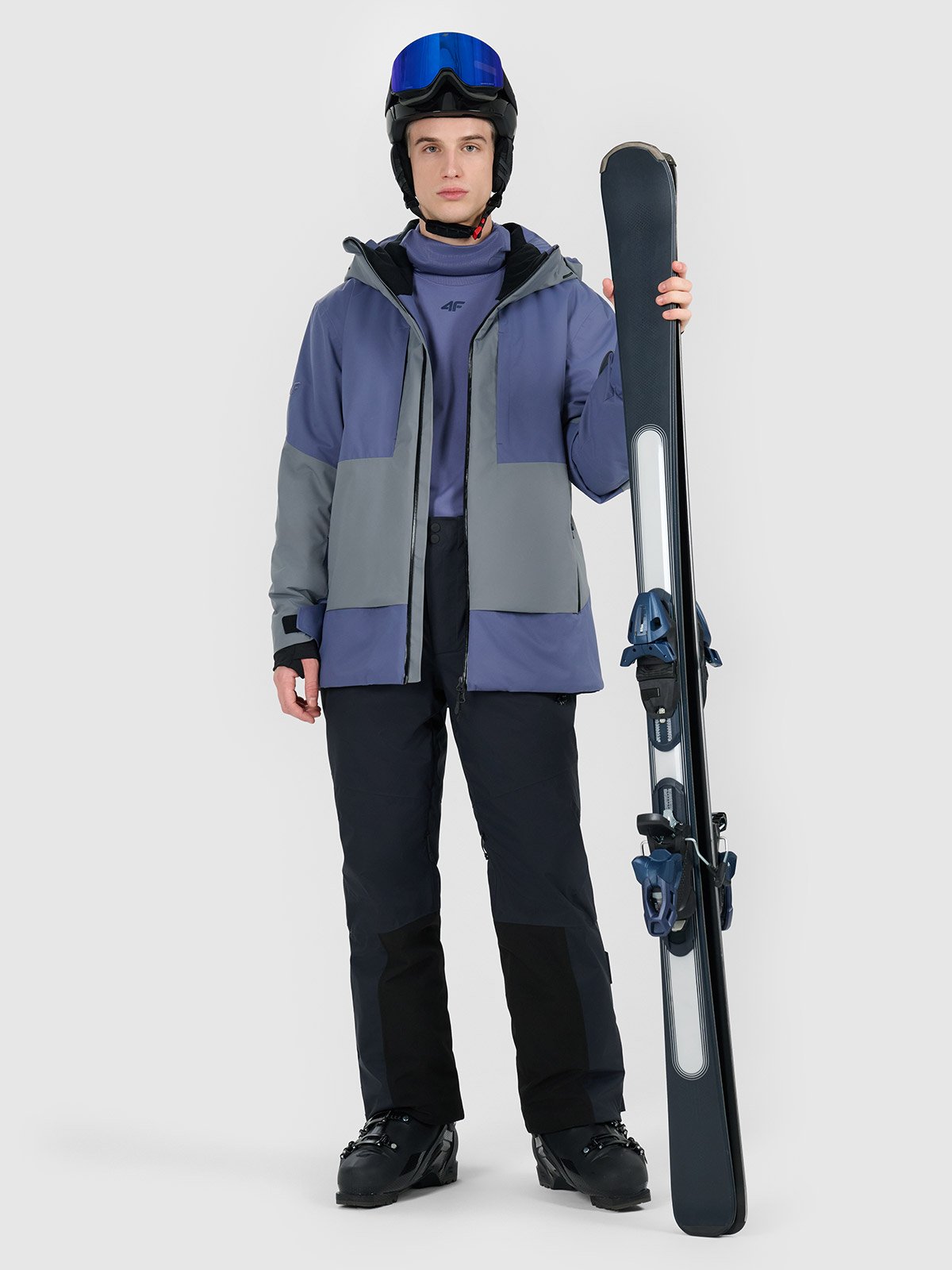 4F Kurtka narciarska membrana Dermizax 20000 męska - granatowa L