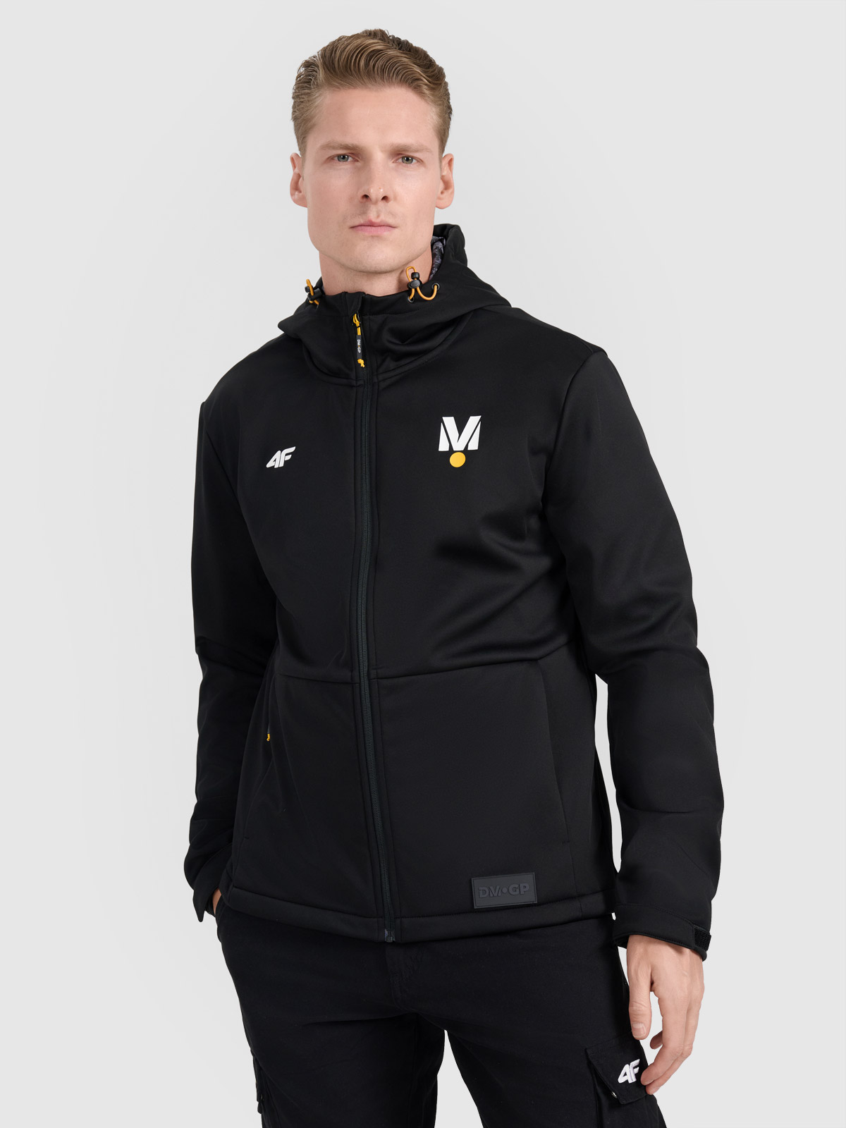 4F Kurtka softshell wiatroodporna membrana 5000 uniseks 4F x Drift Masters - czarna L