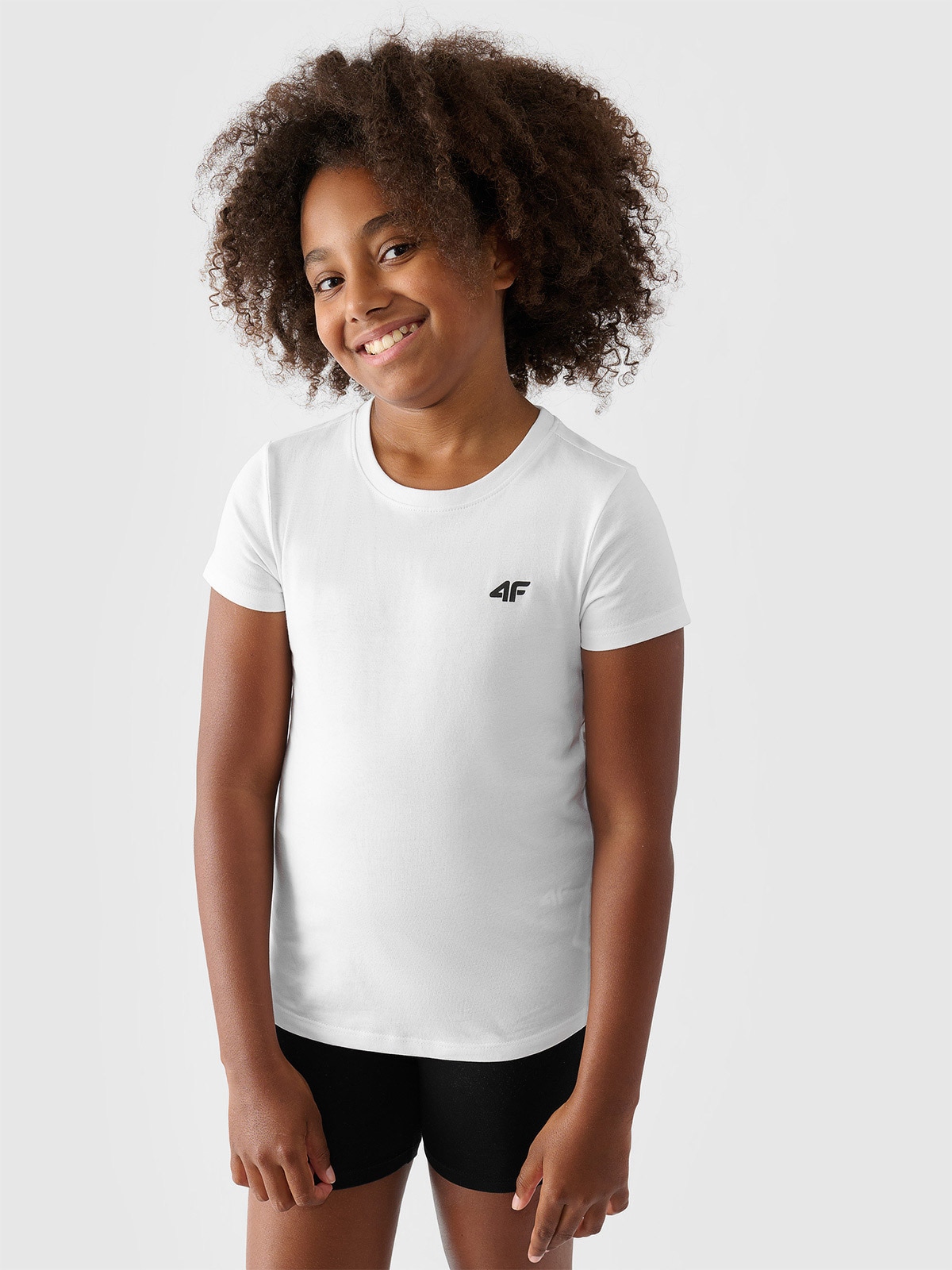 4F Komplet sportowy na WF (koszulka+spodenki+worek) dziewczęcy - multikolor 158/164 (12-14 lat)