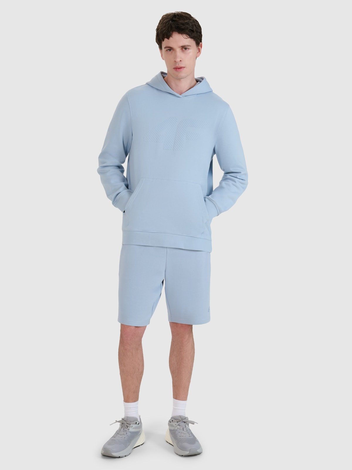 4F Spodenki dresowe męskie - niebieskie XL