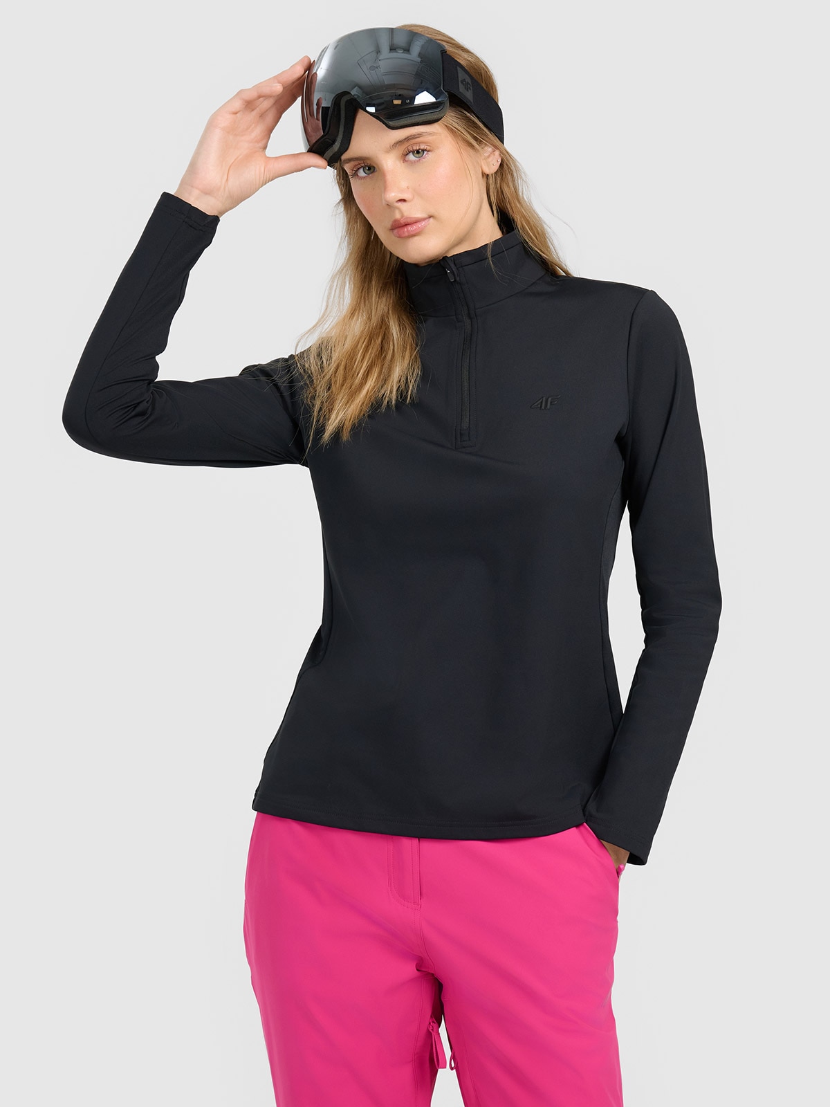 4F Bielizna termiczna ocieplana (góra) damska - czarna L