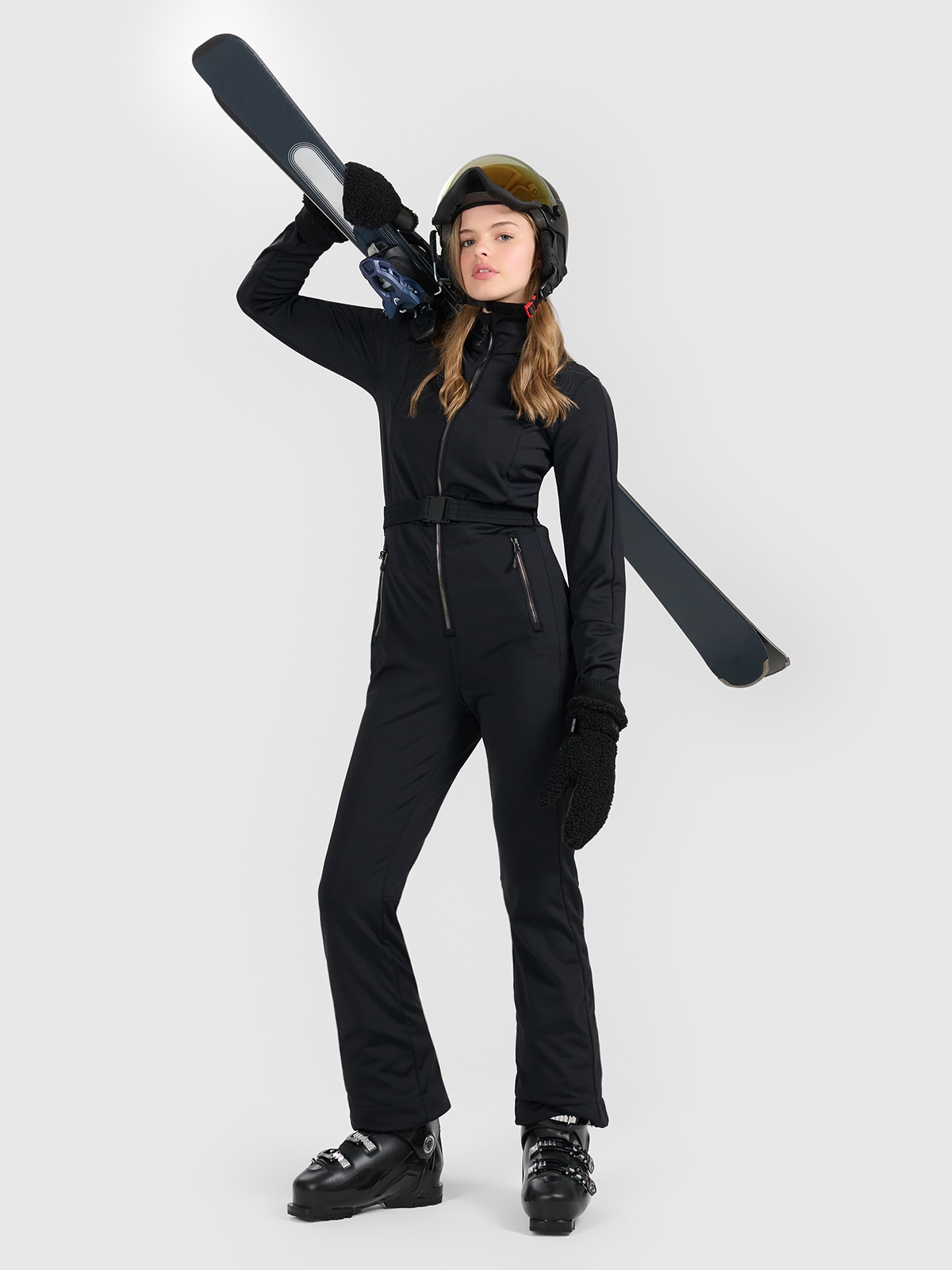 4F Kombinezon narciarski membrana 10000 damski - czarny XS
