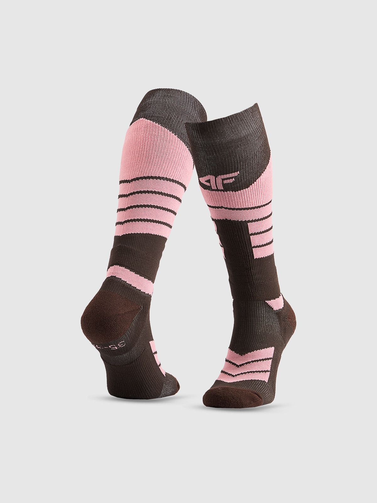 4F Skarpety narciarskie damskie - brązowe 39-42