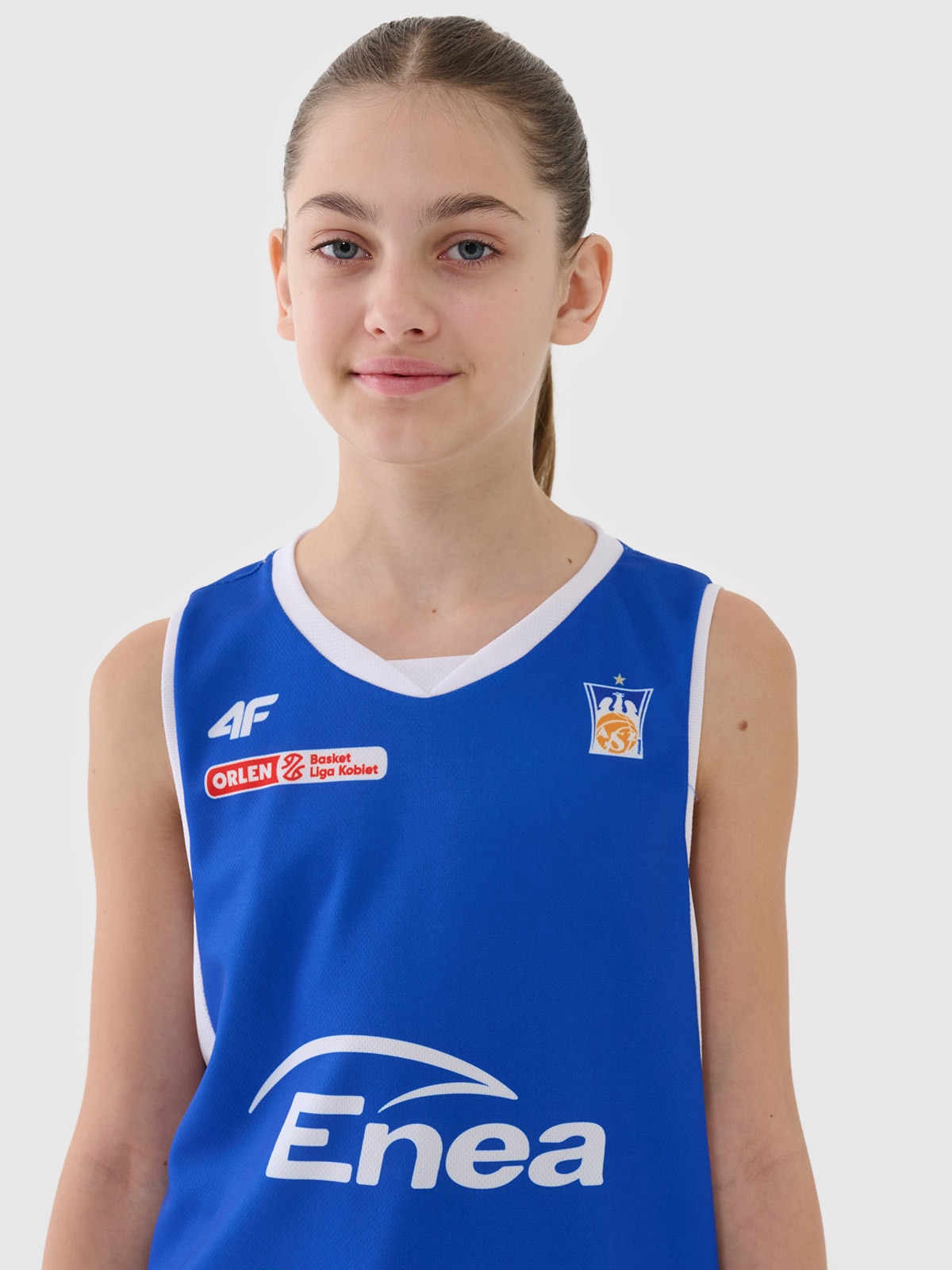 4F Koszulka meczowa replika wyjazdowa z sezonu 2024/25 dziecięca 4F x Enea AZS Politechnika Poznań - multikolor 122/128 (6-8 lat)