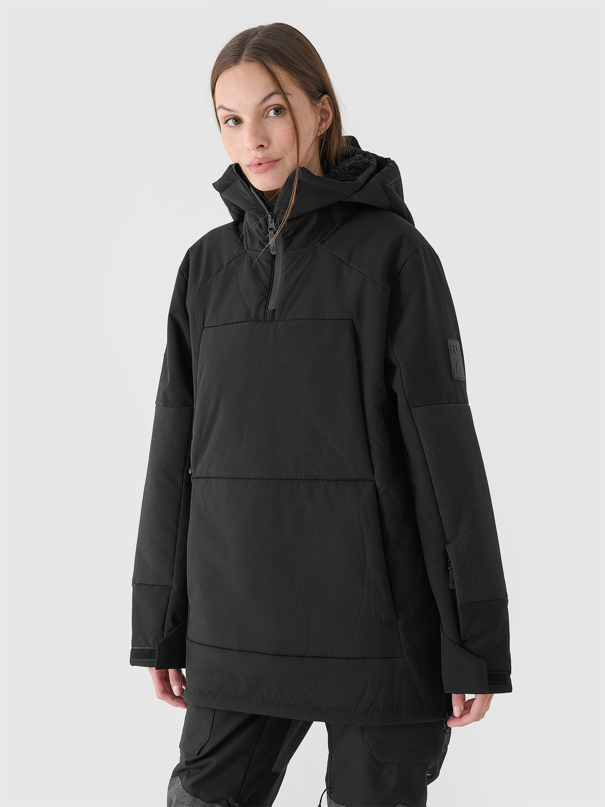 4F Kurtka snowboardowa membrana 8000 damska - czarna XL