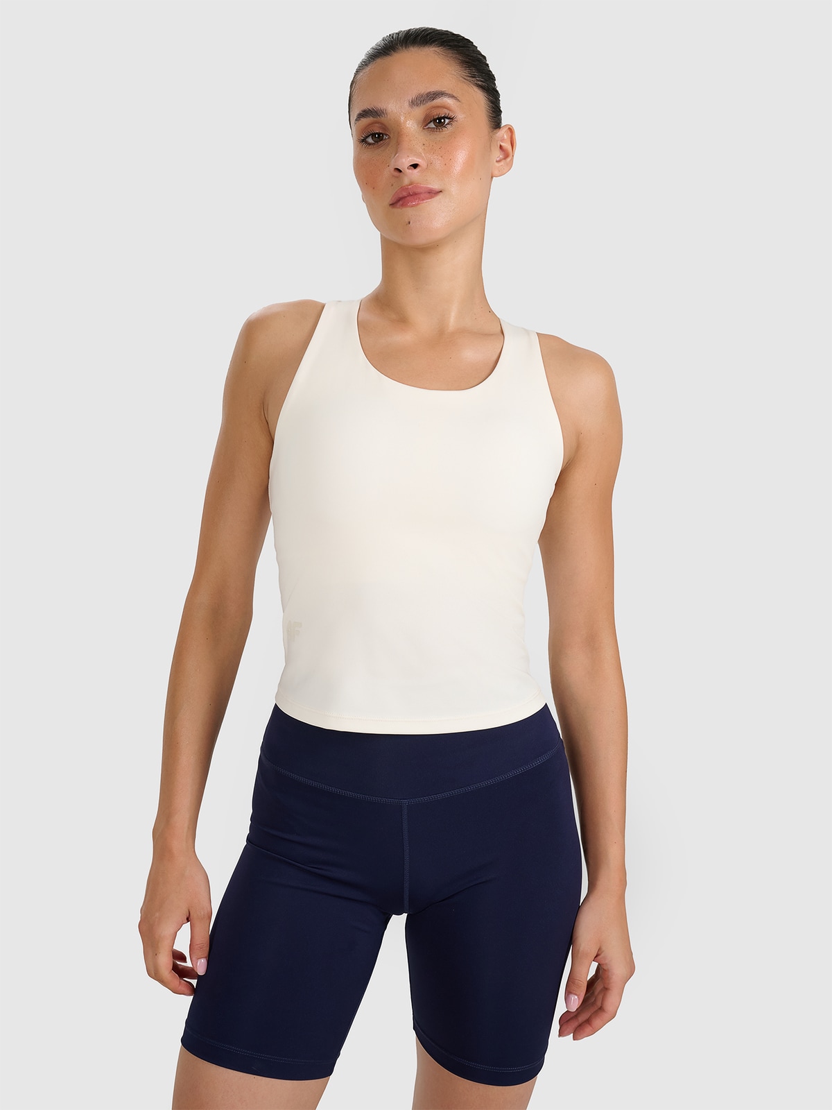 4F Top treningowy szybkoschnący damski - biały XL