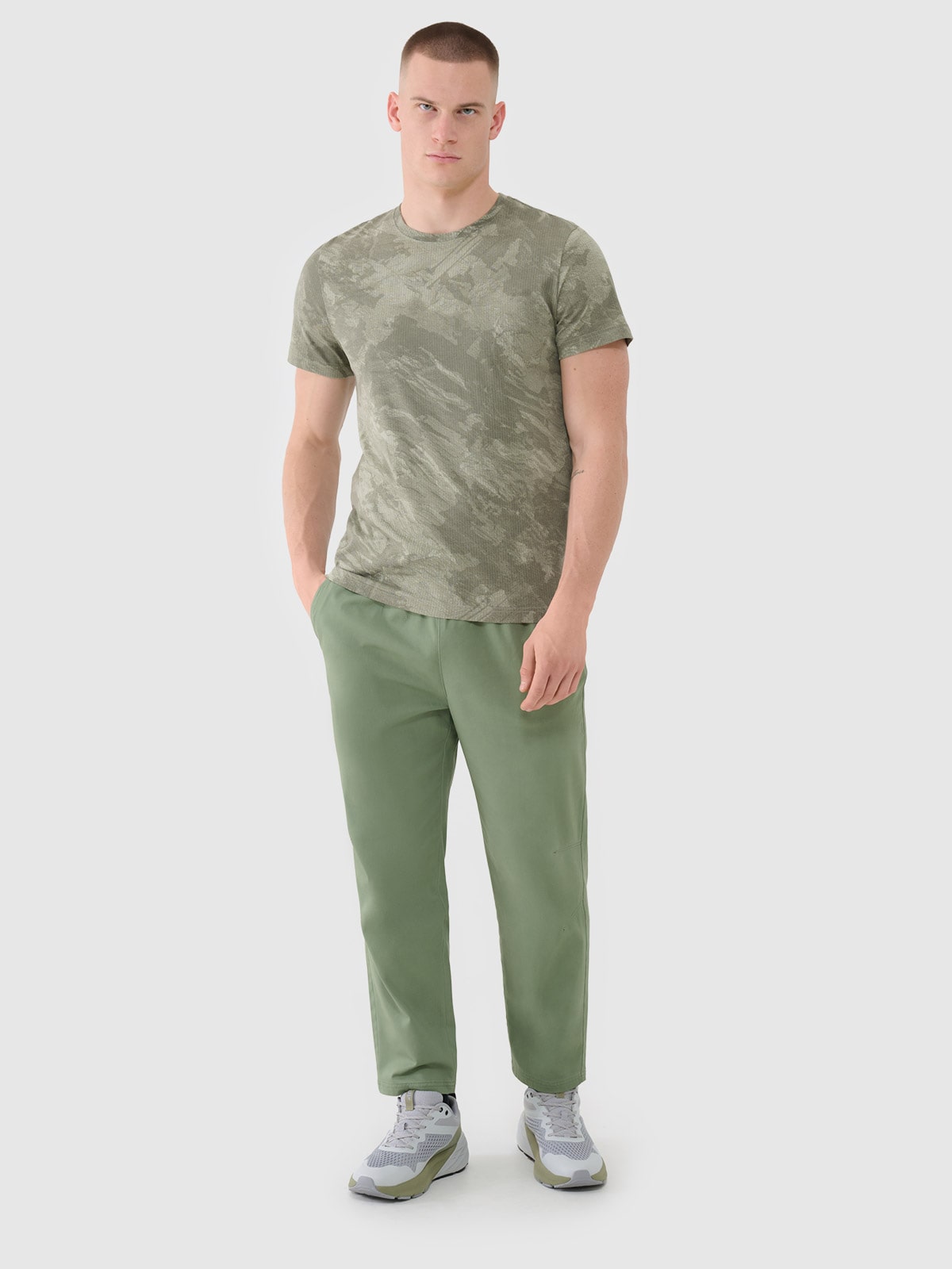 4F Spodnie casual męskie - khaki M