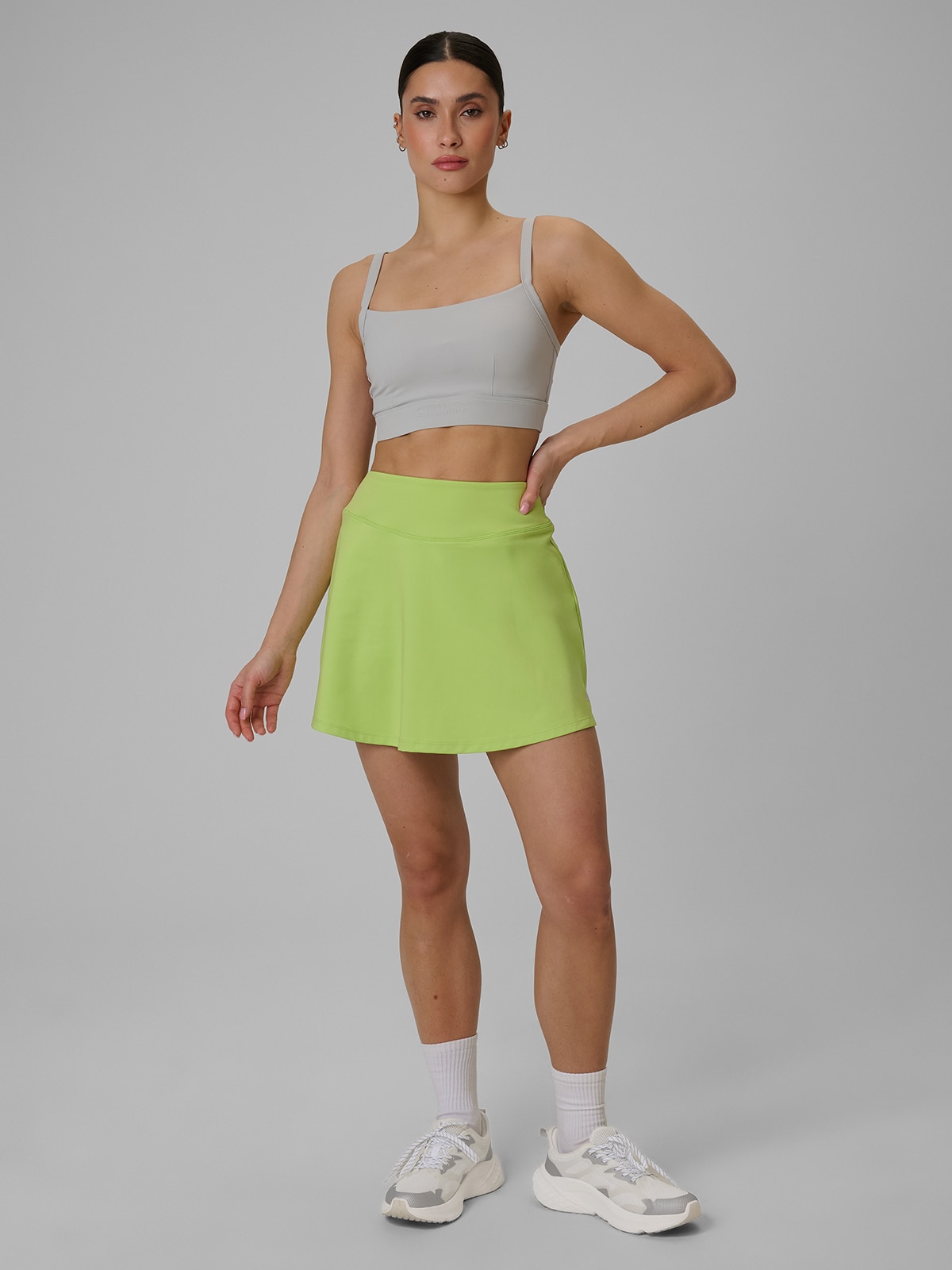 4F Spódnica treningowa szybkoschnąca damska - zielona XS