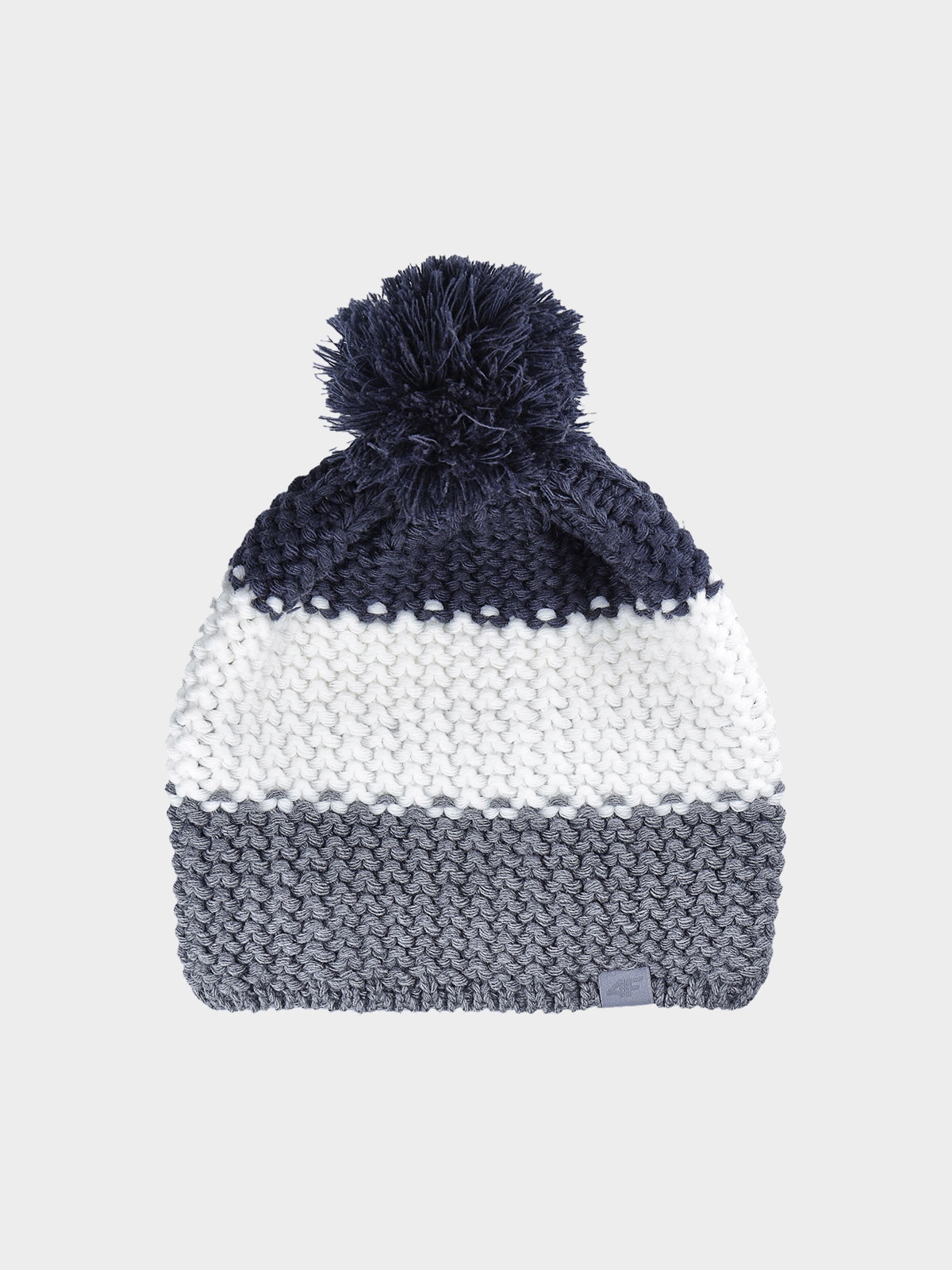 4F Czapka zimowa z pomponem męska - multikolor M