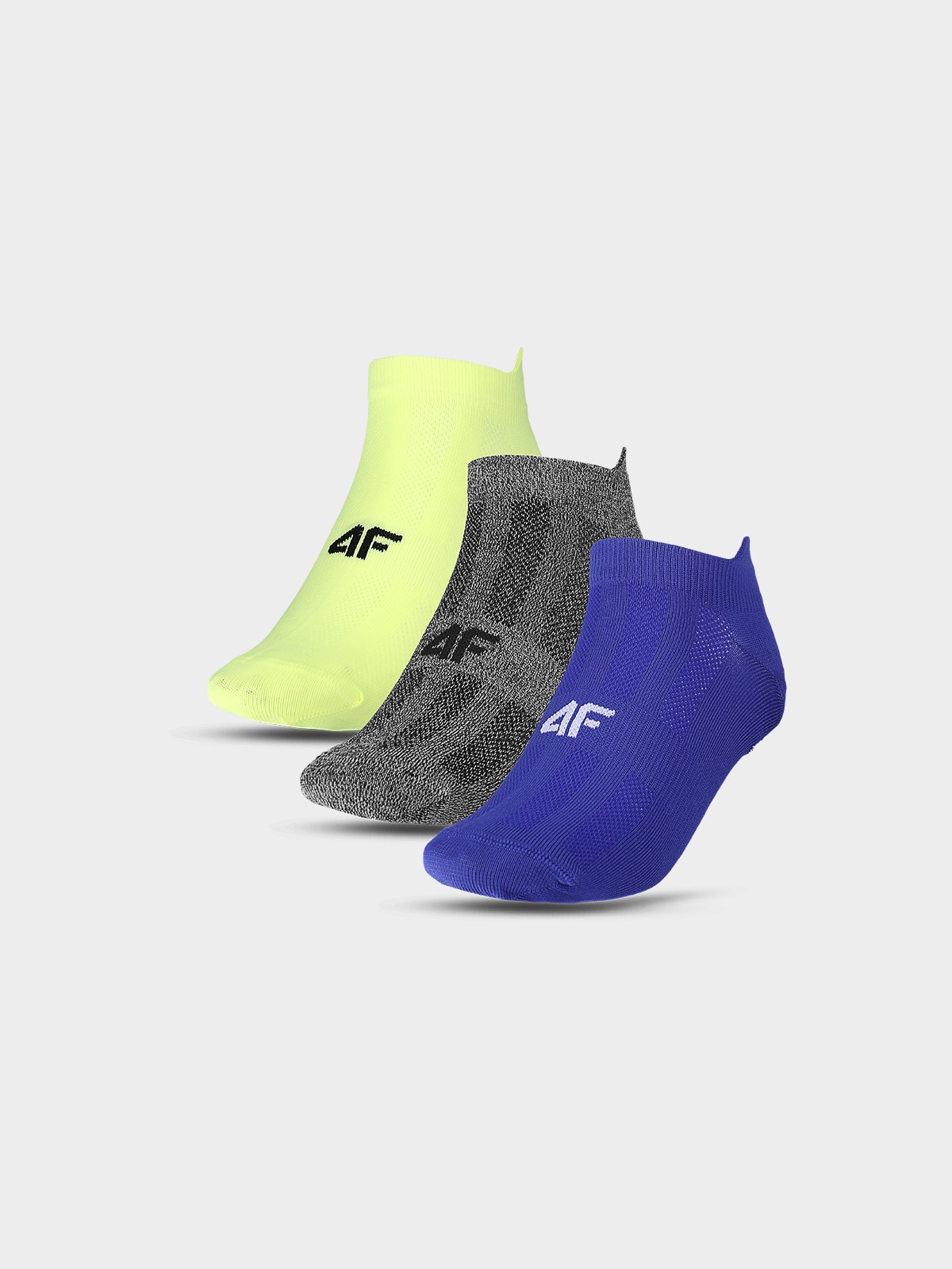 4F Skarpetki treningowe przed kostkę (3-pack) męskie - multikolor 43-46