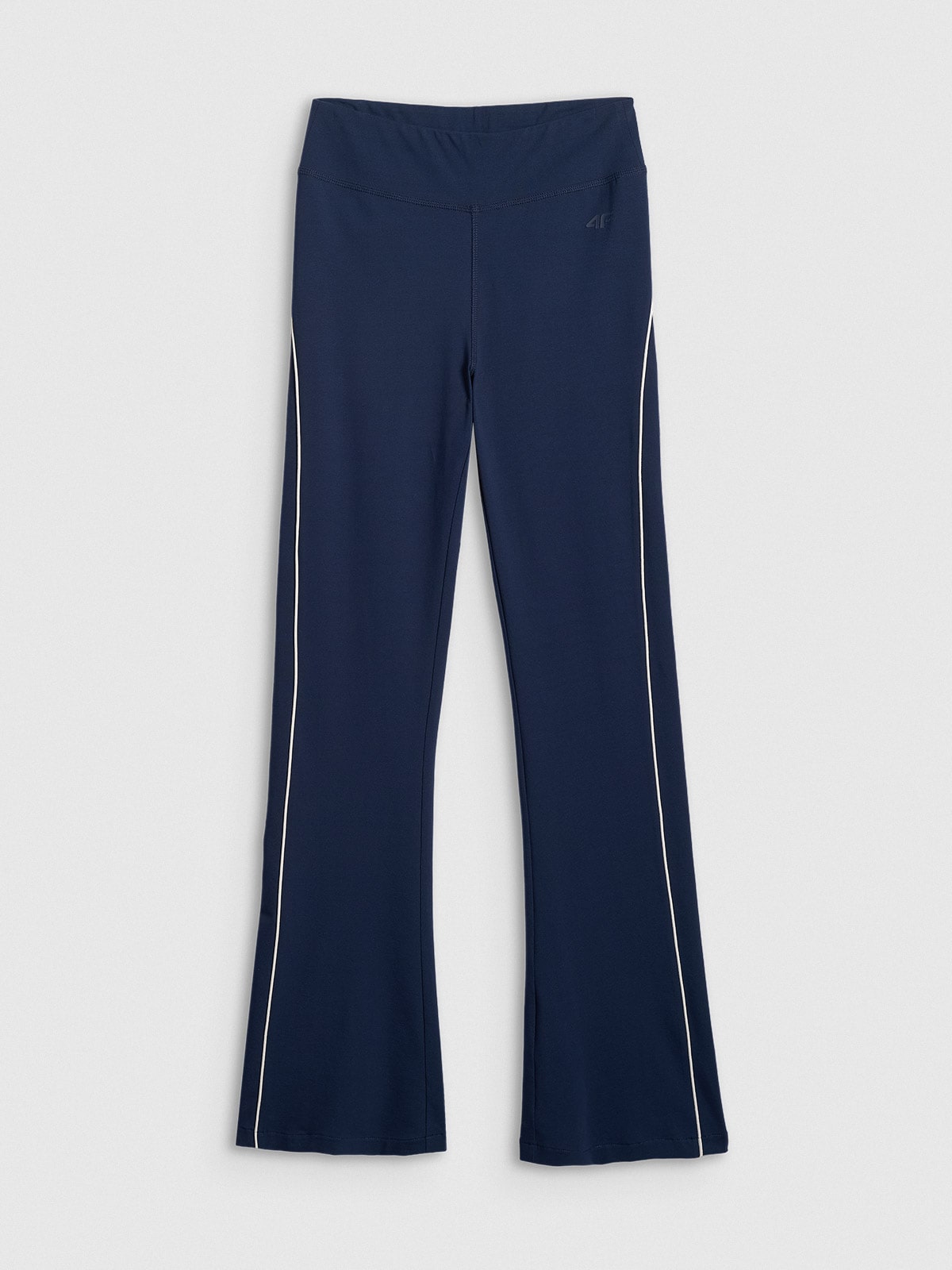 4F Legginsy z rozszerzanymi nogawkami damskie - granatowe XL