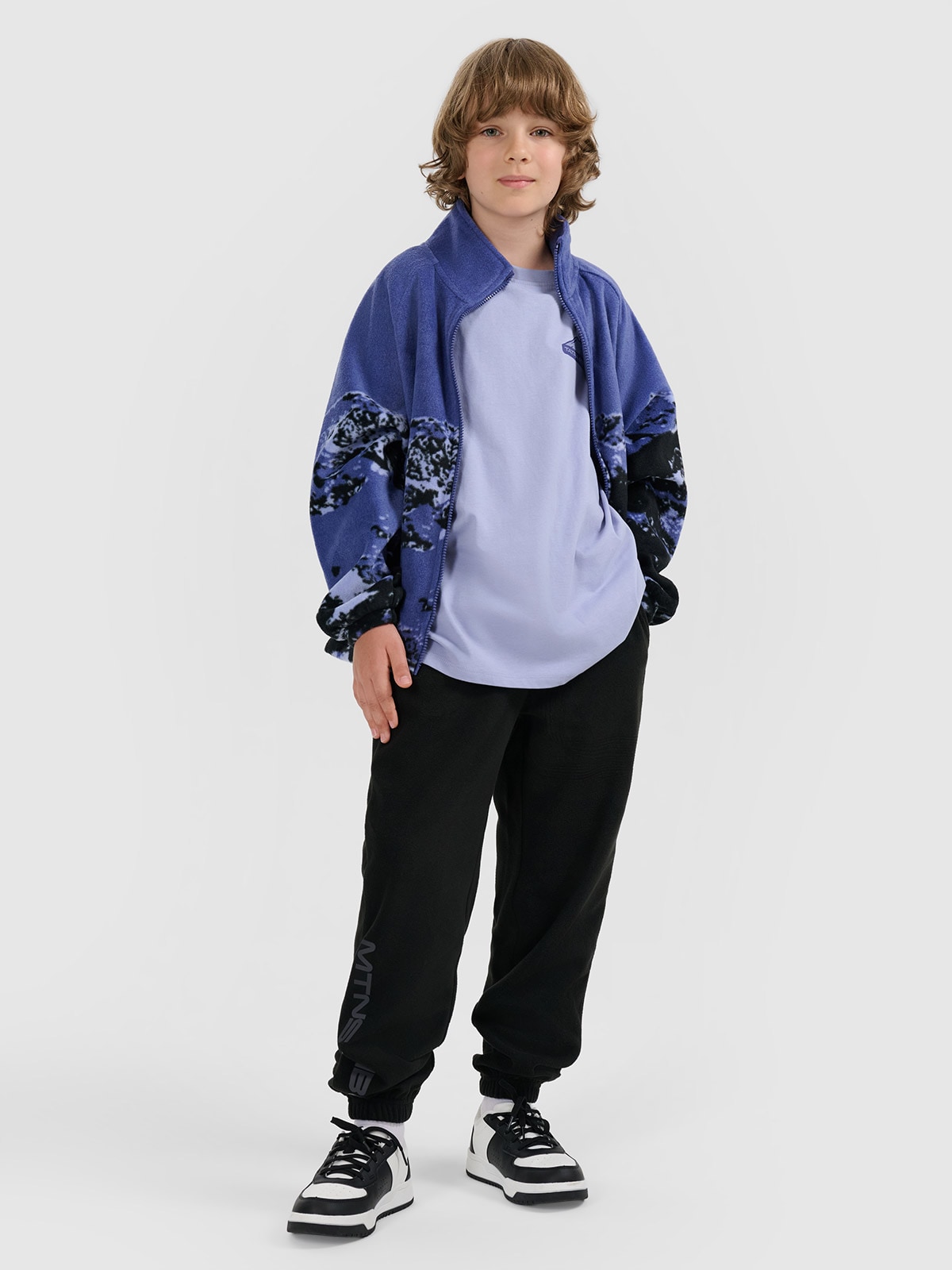 4F Spodnie polarowe chłopięce - czarne 128 (7-8 lat)