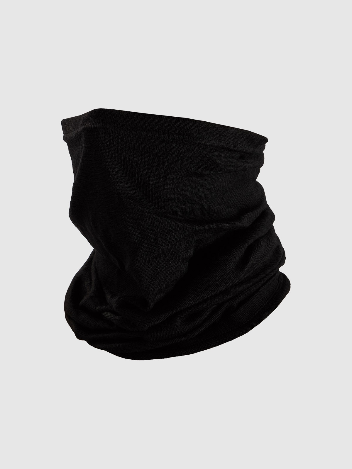 4F Bandana z wełny merino - czarna Uniwersalny