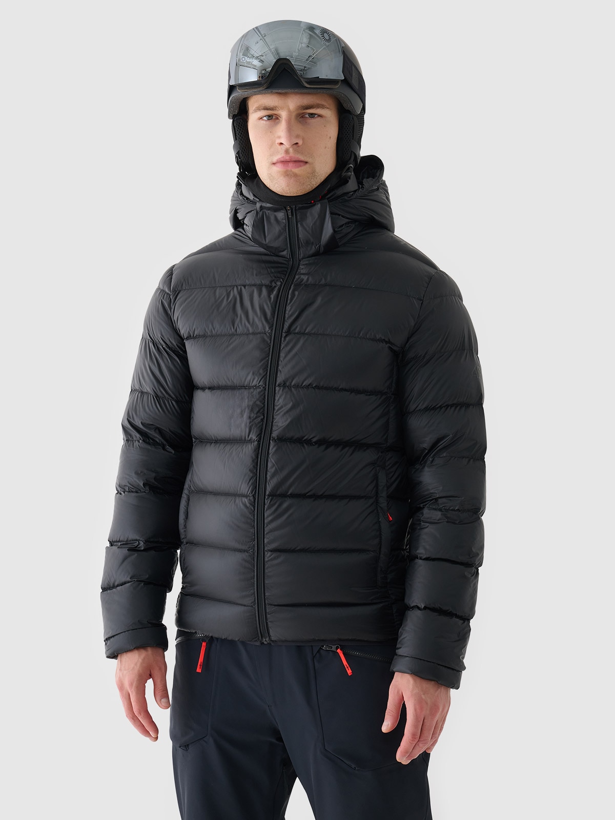 4F Kurtka narciarska puchowa z naturalnym wypełnieniem - czarna XL