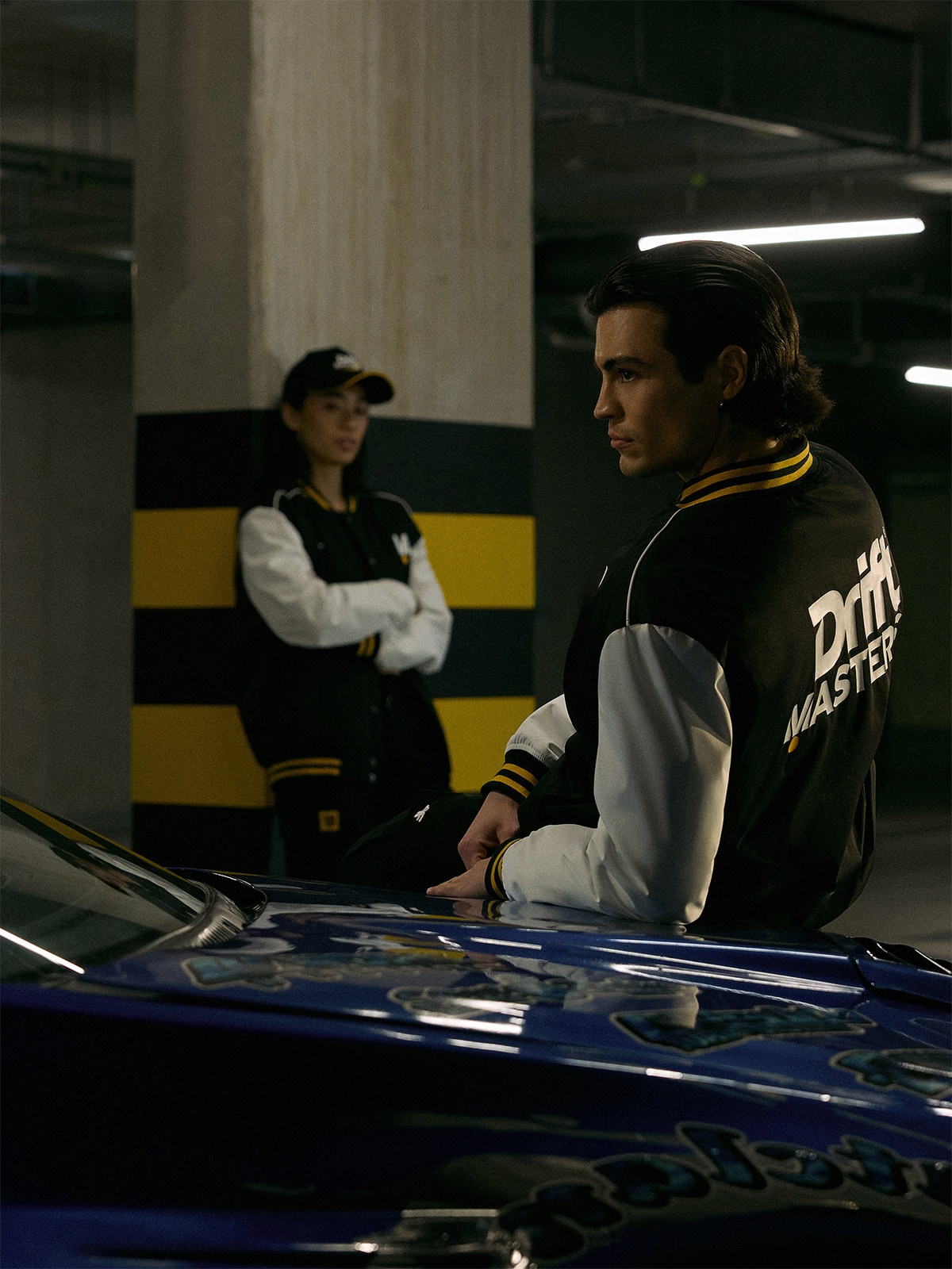 4F Kurtka przejściowa bomberka uniseks 4F x Drift Masters - czarna XS