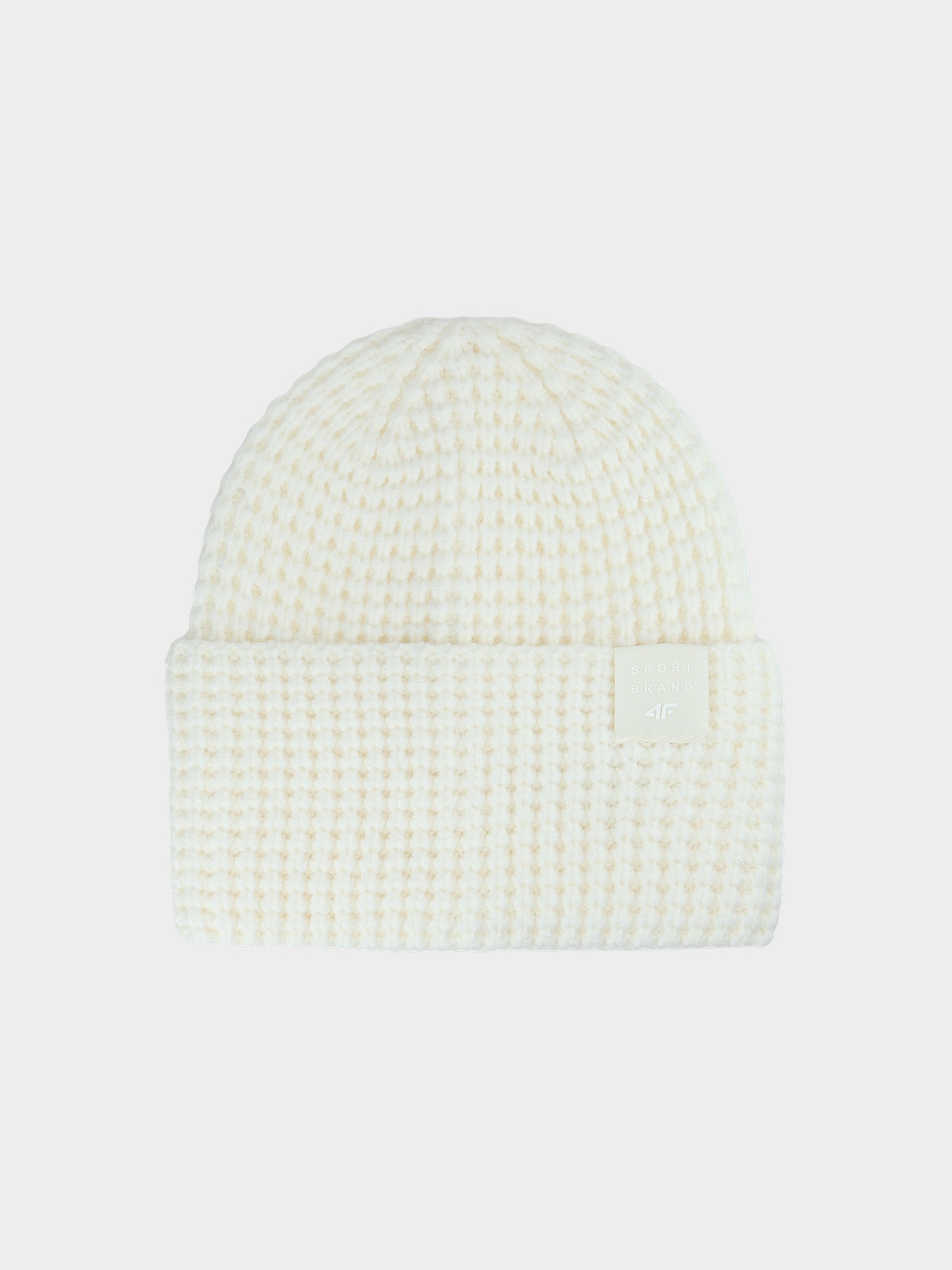 4F Czapka zimowa dziewczęca - beżowa Uniwersalny