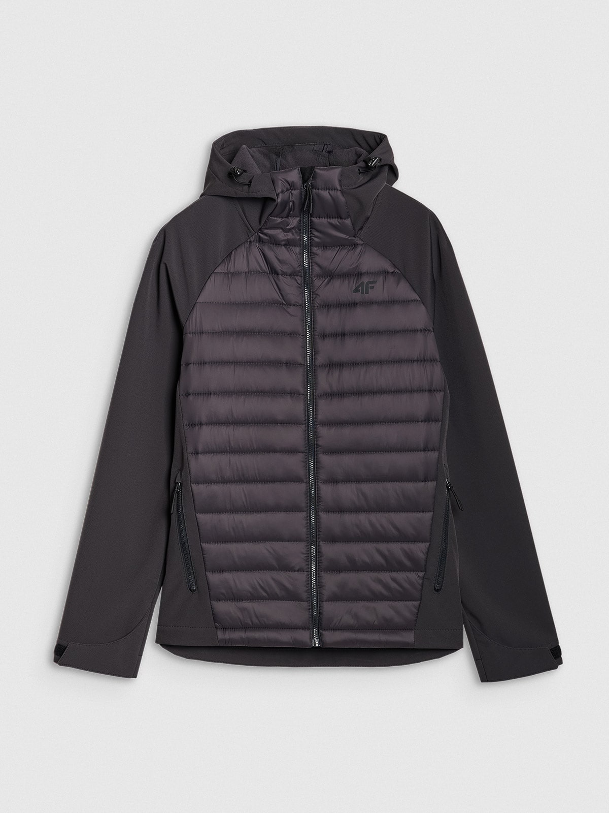 4F Kurtka softshell wiatroodporna membrana 5000 męska - szara M