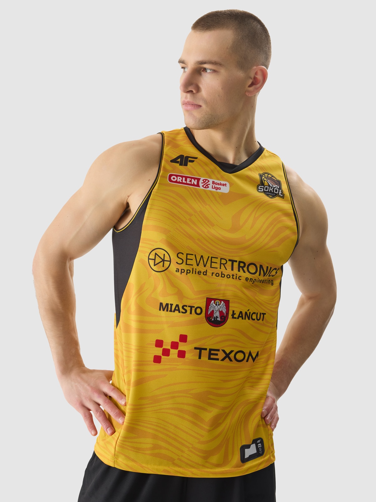 4F Tank top replika domowy z sezonu 2023/24 męski 4F x Sokół Łańcut - multikolor M