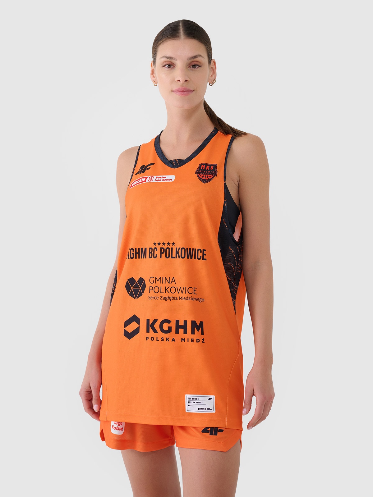 4F Koszulka meczowa replika domowa z sezonu 2024/25 damska 4F x MKS Polkowice - multikolor XXL