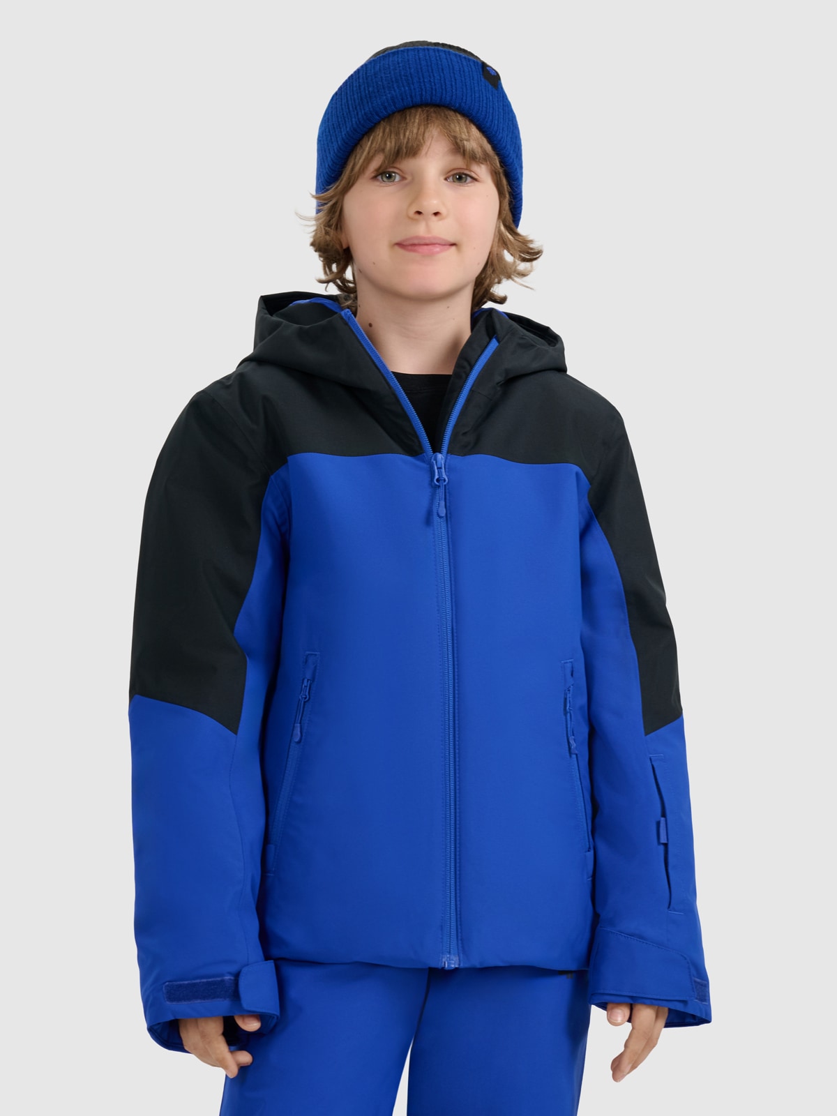 4F Kurtka narciarska membrana 5000 chłopięca - niebieska 146 (10-11 lat)