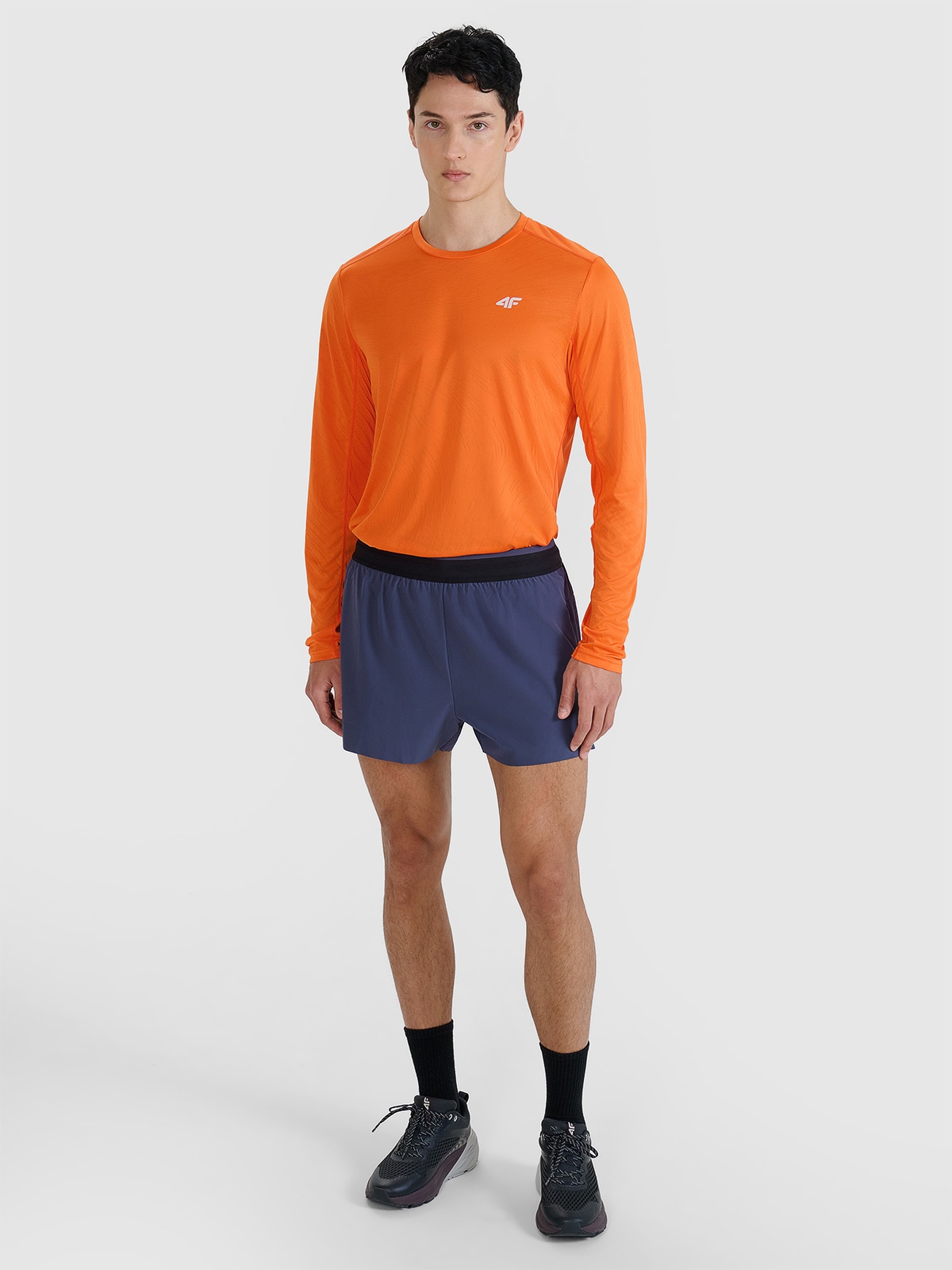 4F Spodenki do biegania szybkoschnące męskie - szare M