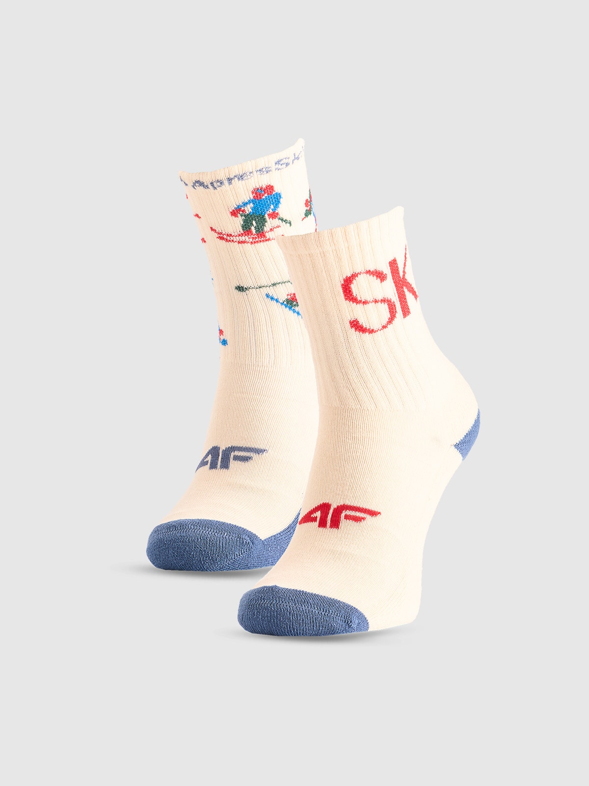 4F Skarpetki casual za kostkę (2-pack) chłopięce - multikolor 38-40